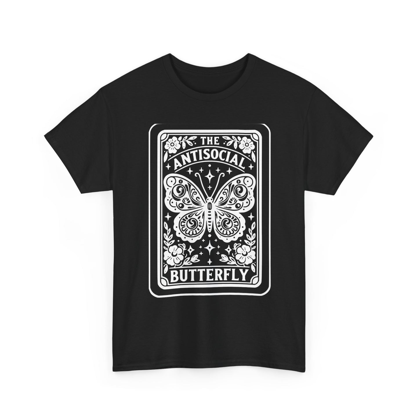 Antisocial Butterfly T-Shirt | Decorative Butterfly Illustration