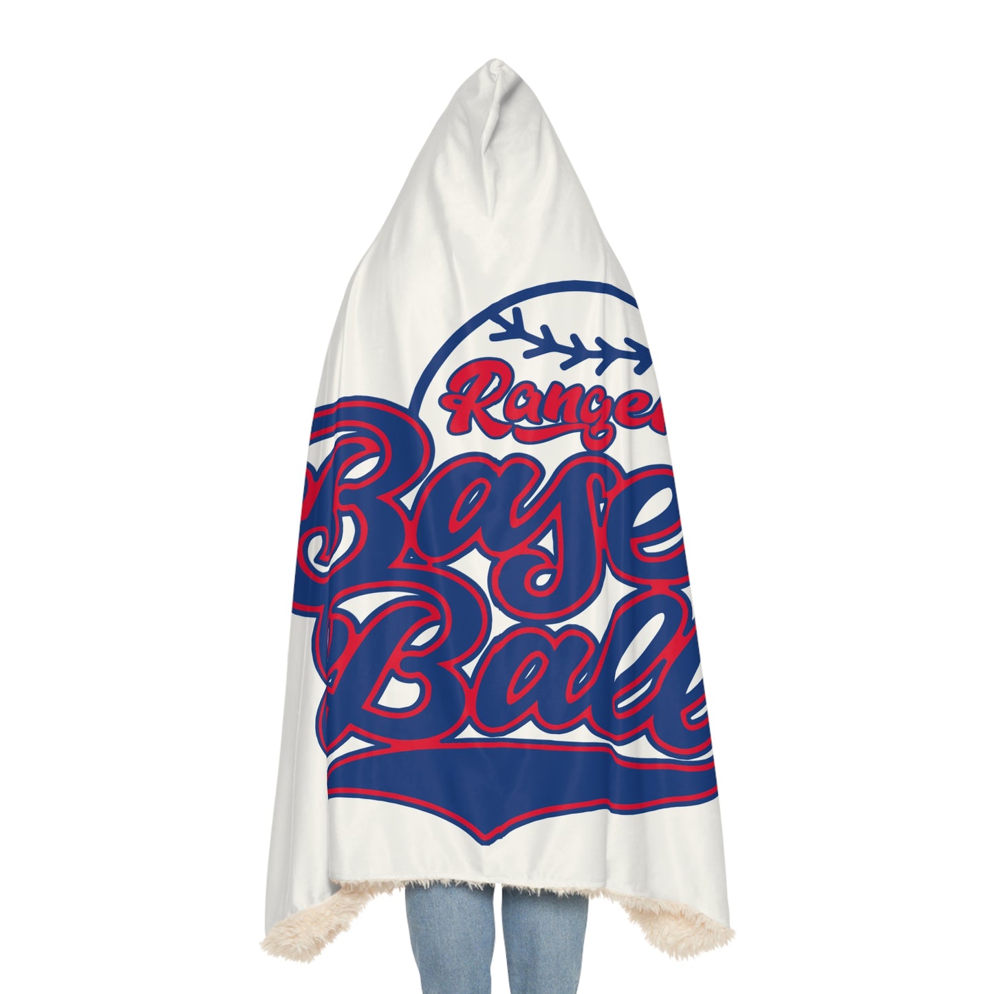 Rangers Baseball Snuggle Blanket | Hooded Baseball Graphic Throw
