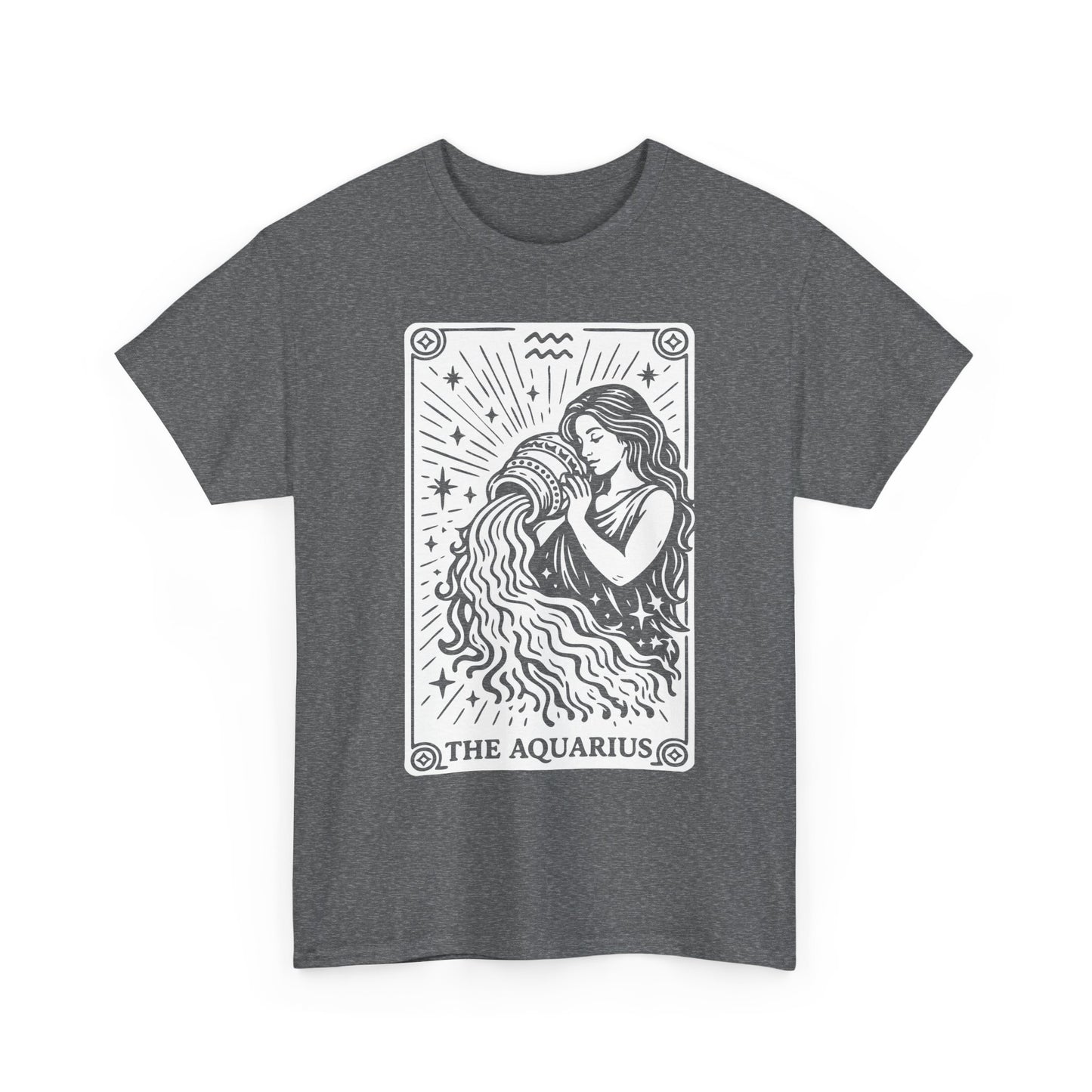 Aquarius Water Bearer tee | Zodiac astrology shirt, The Aquarius tarot design