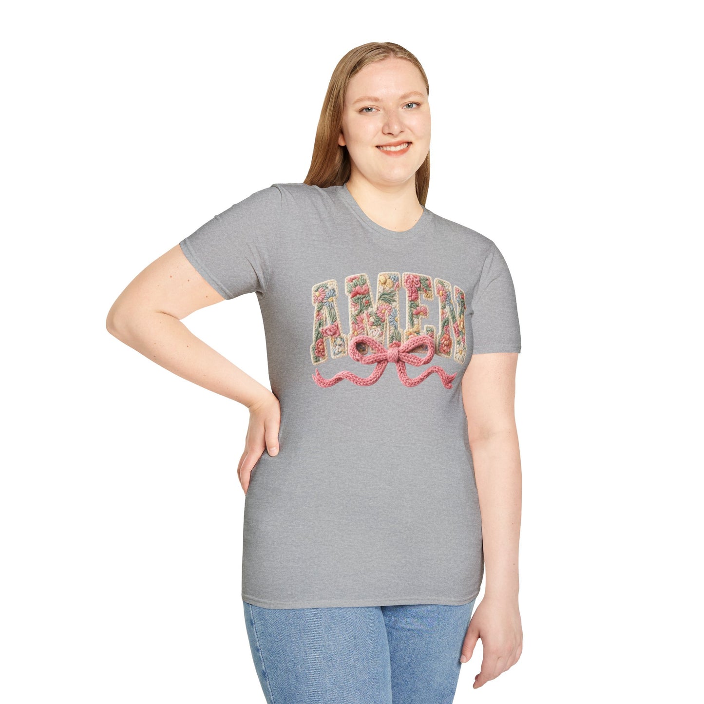 Alien Floral Script T-Shirt — Pink Bow Graphic Tee