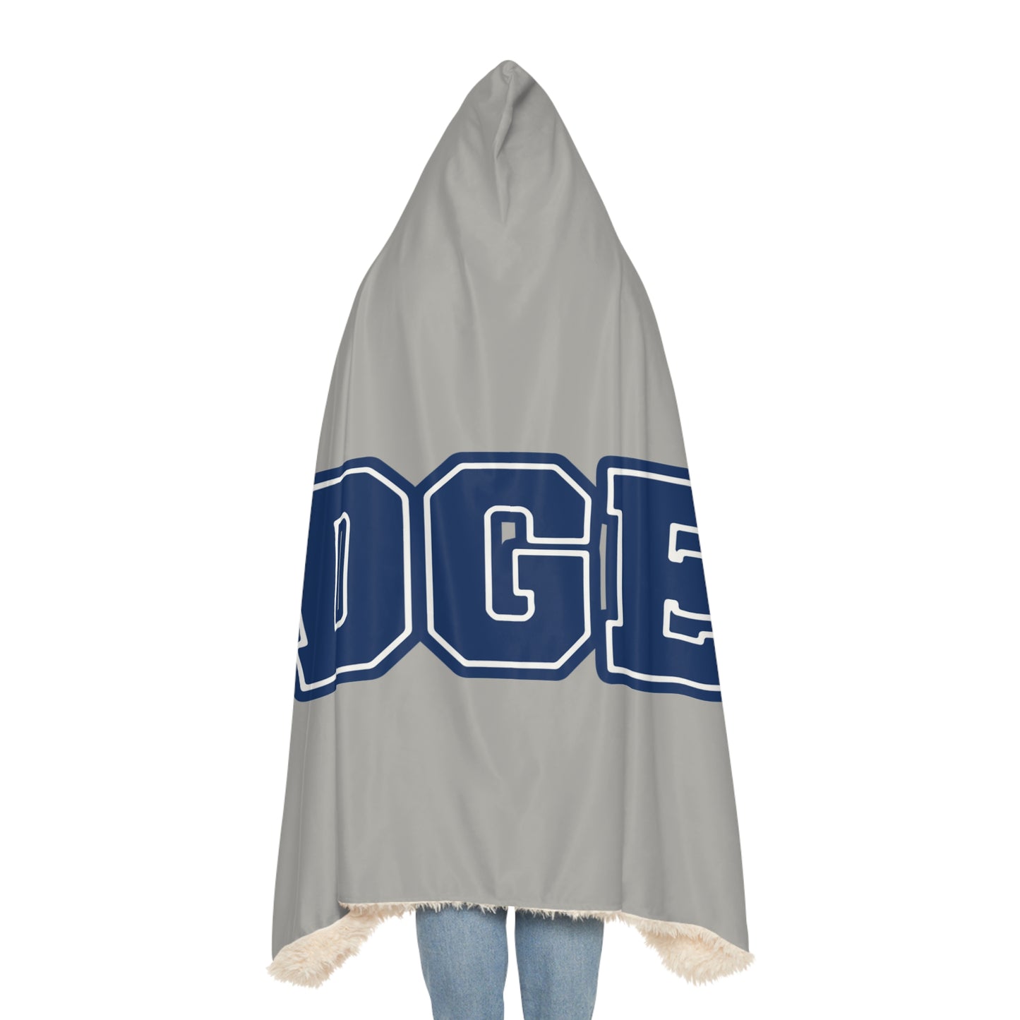Dodgers Script Logo Snuggle Blanket | Hooded Throw, Team Fan Fleece
