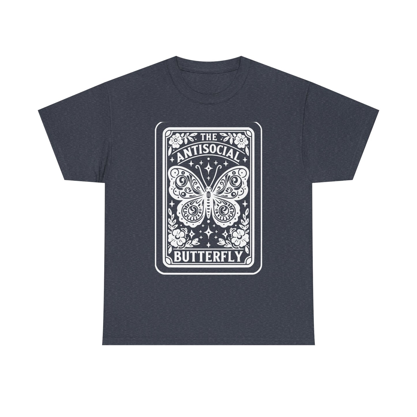 Antisocial Butterfly T-Shirt | Decorative Butterfly Illustration