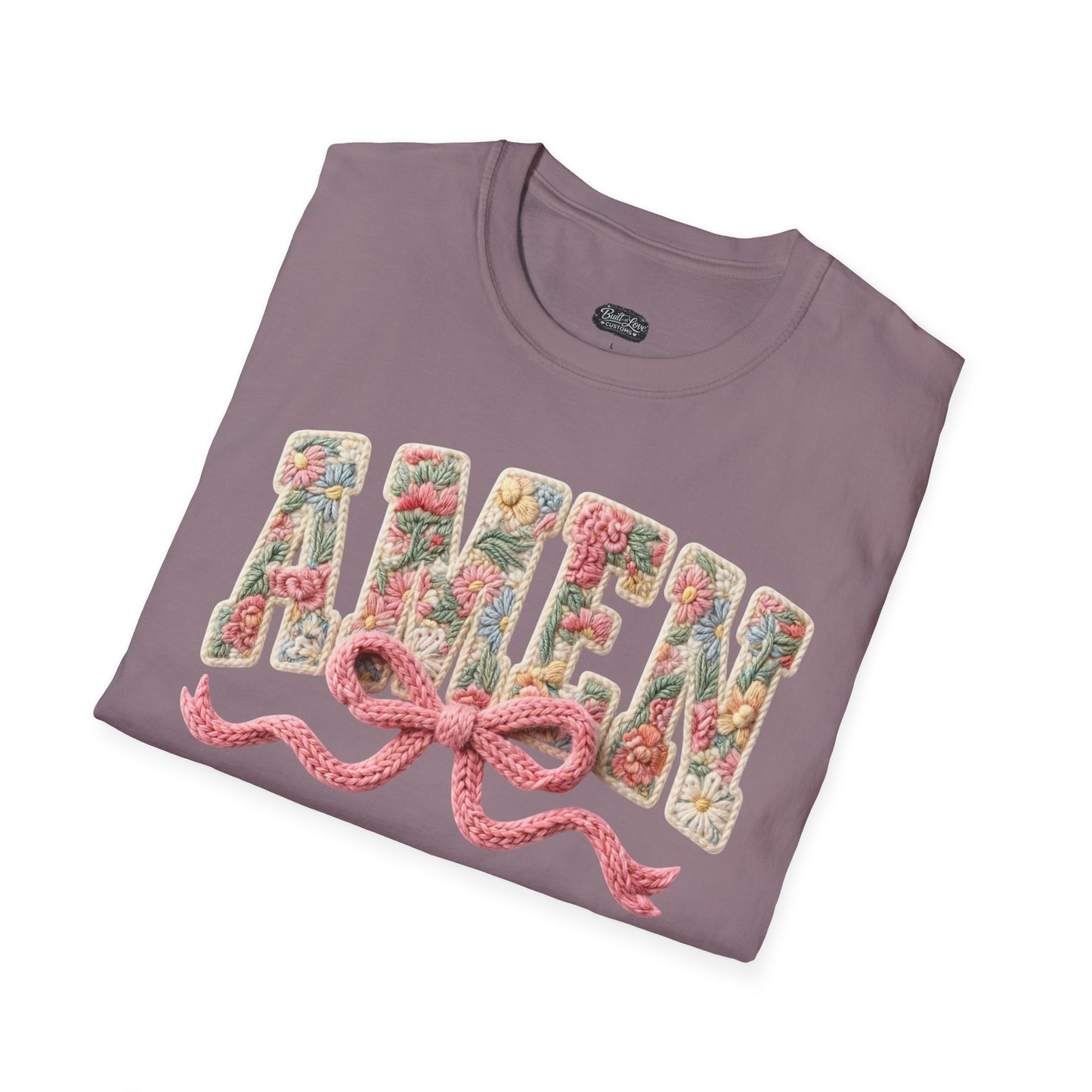 Alien Floral Script T-Shirt — Pink Bow Graphic Tee