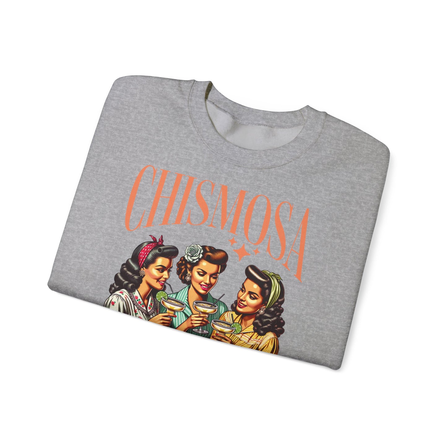 Chismosa Social Club Sweatshirt | Retro Women Chatting Graphic