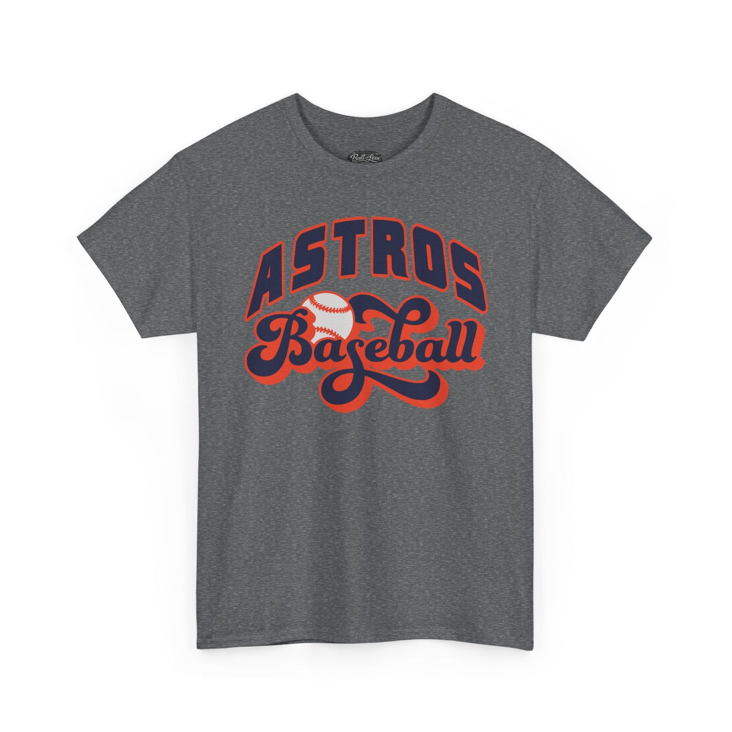 Astros Baseball Tee | Retro Script Sports Shirt
