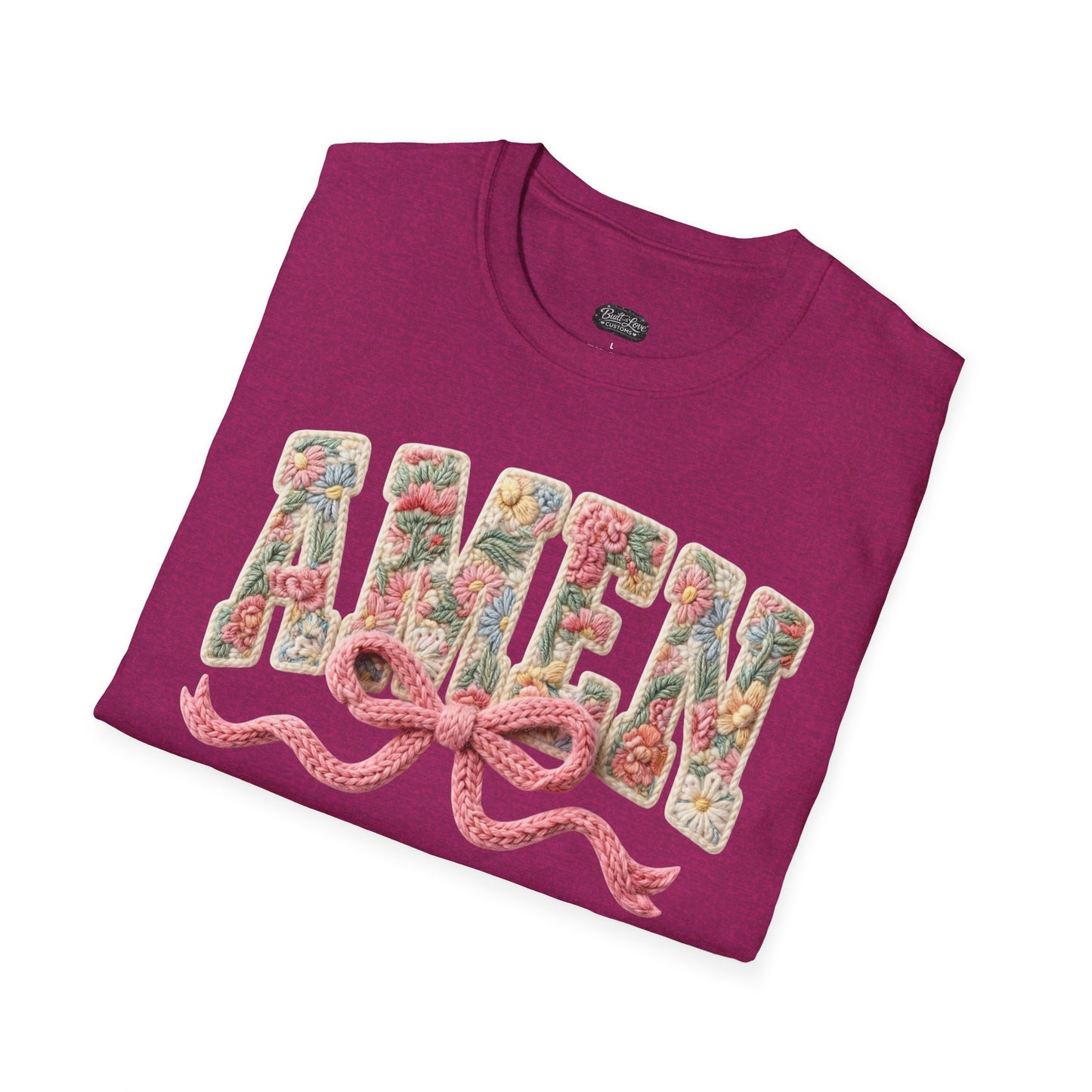 Alien Floral Script T-Shirt — Pink Bow Graphic Tee