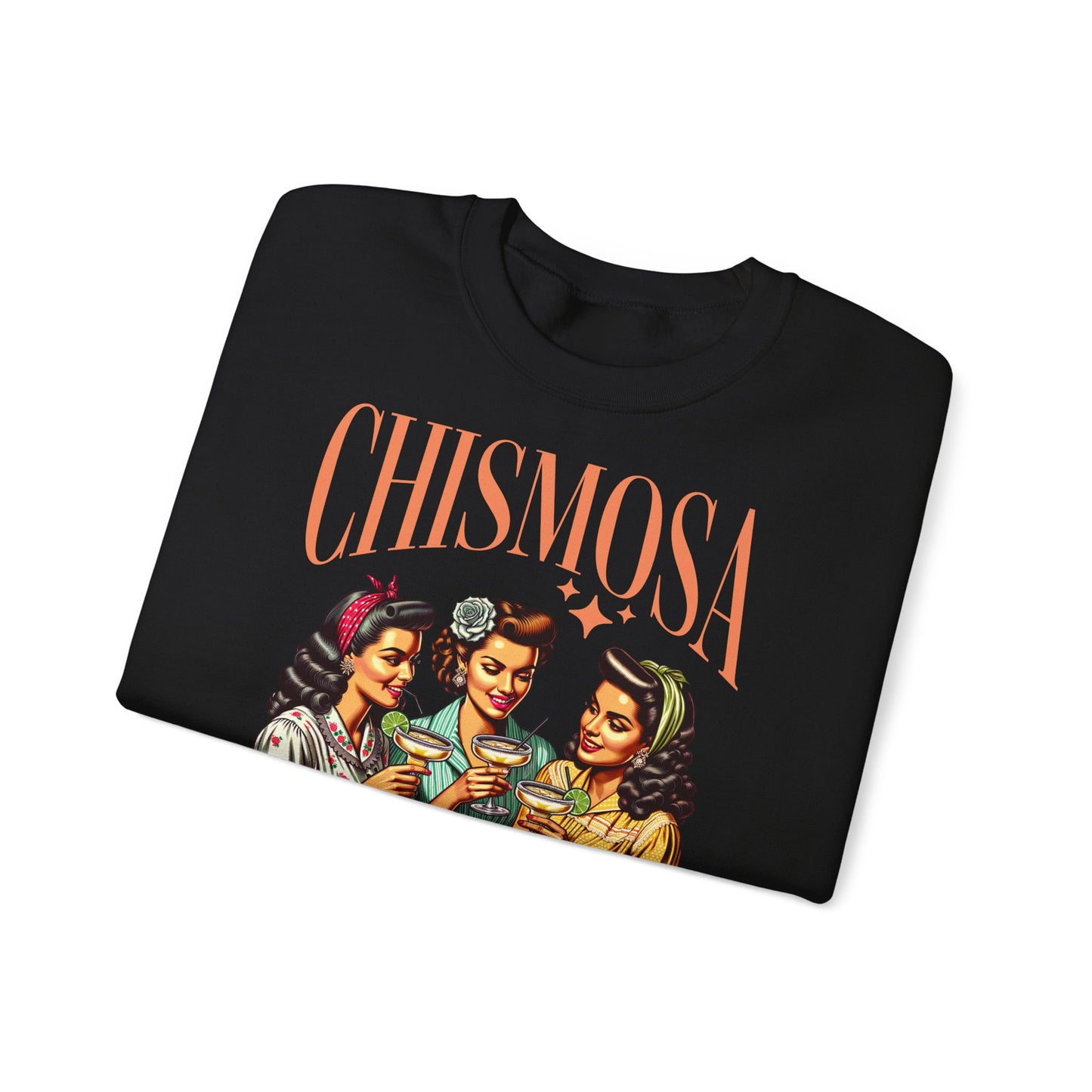 Chismosa Social Club Sweatshirt | Retro Women Chatting Graphic