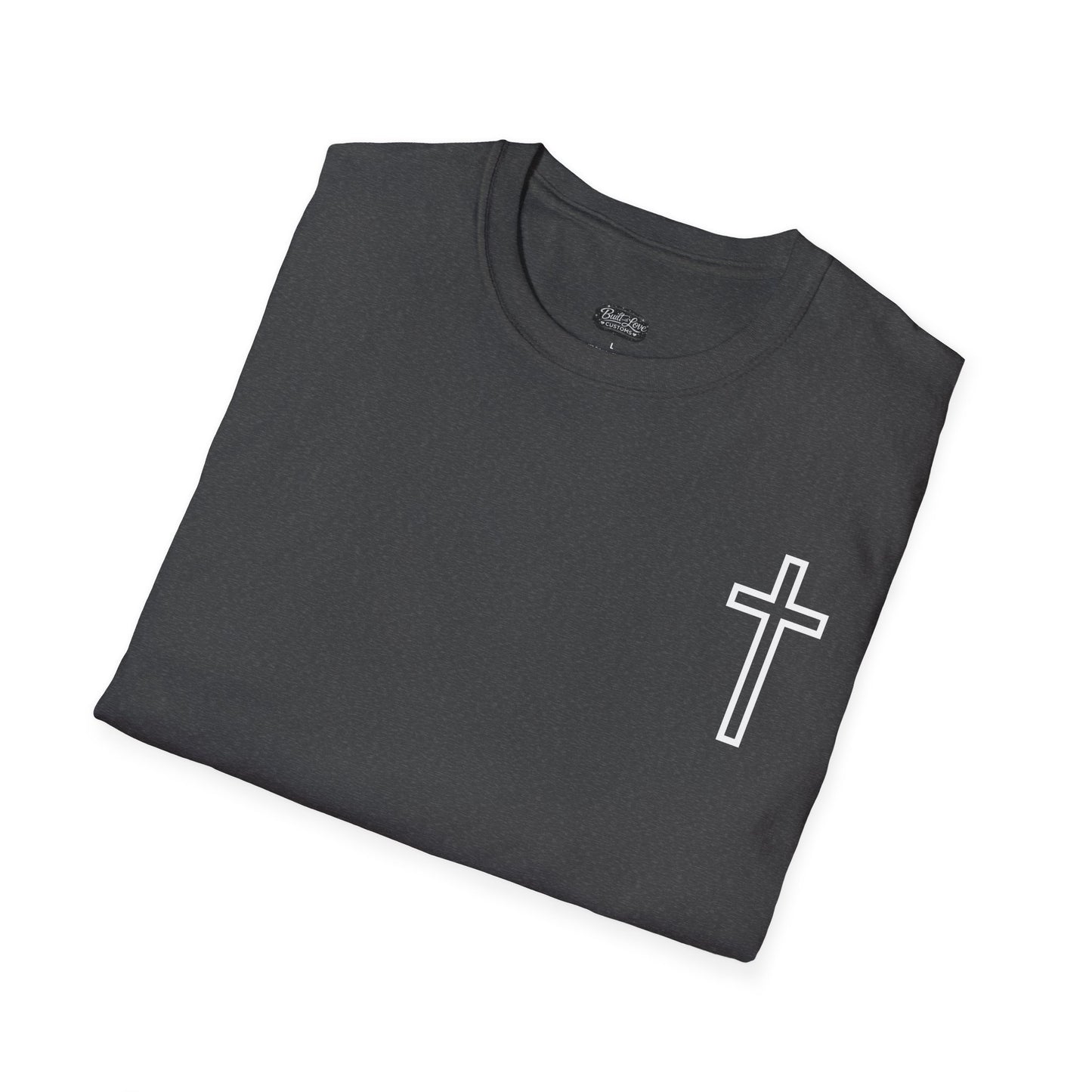 Blessed Through the Storm Christian T-Shirt — Women’s Faith Cross Tee
