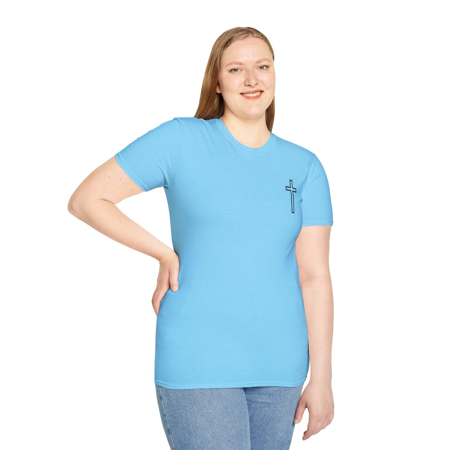 Blessed Who Stand T-Shirt — "Blessed is the woman who stood in faith through the storm" Christian Tee