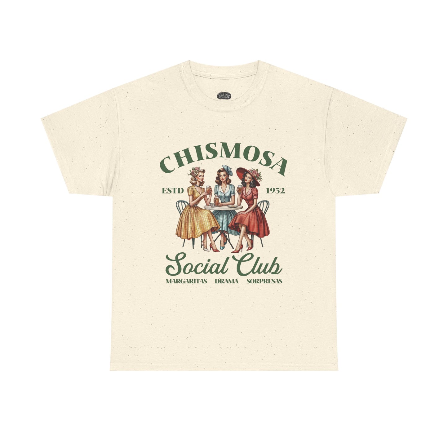 Chismosa Social Club Tee | Vintage Women Gossip Illustration