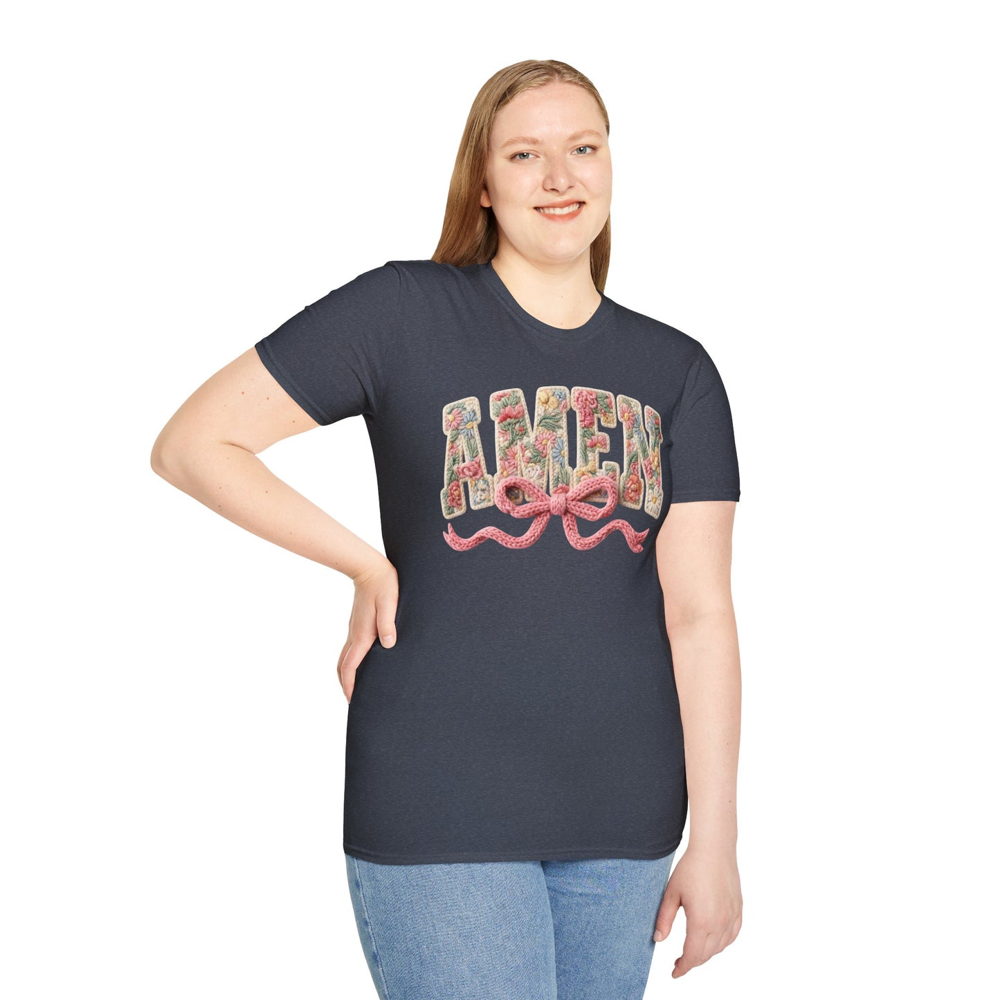 Alien Floral Script T-Shirt — Pink Bow Graphic Tee