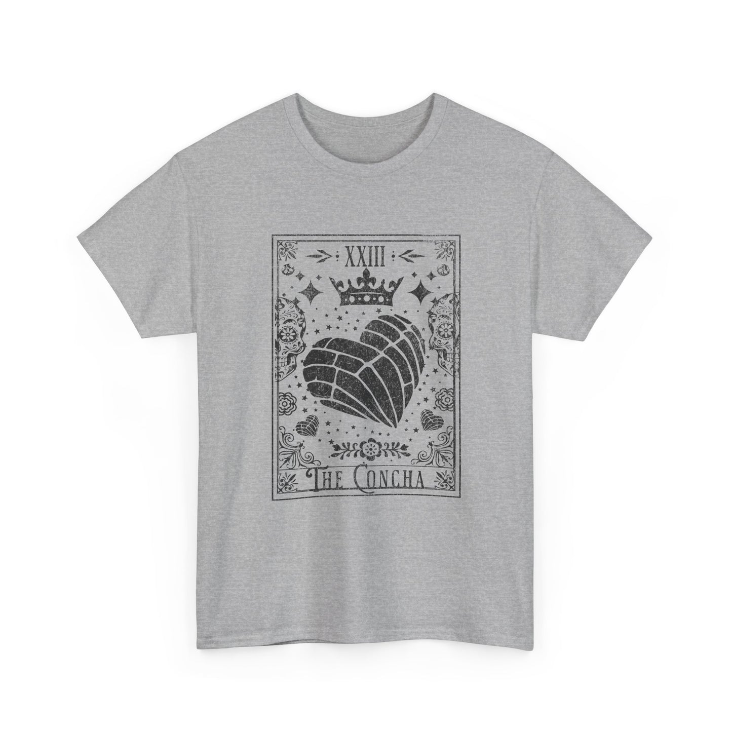 La Concha Tarot Card Tee | Shell Illustration, XIII Symbol, Occult Floral Design