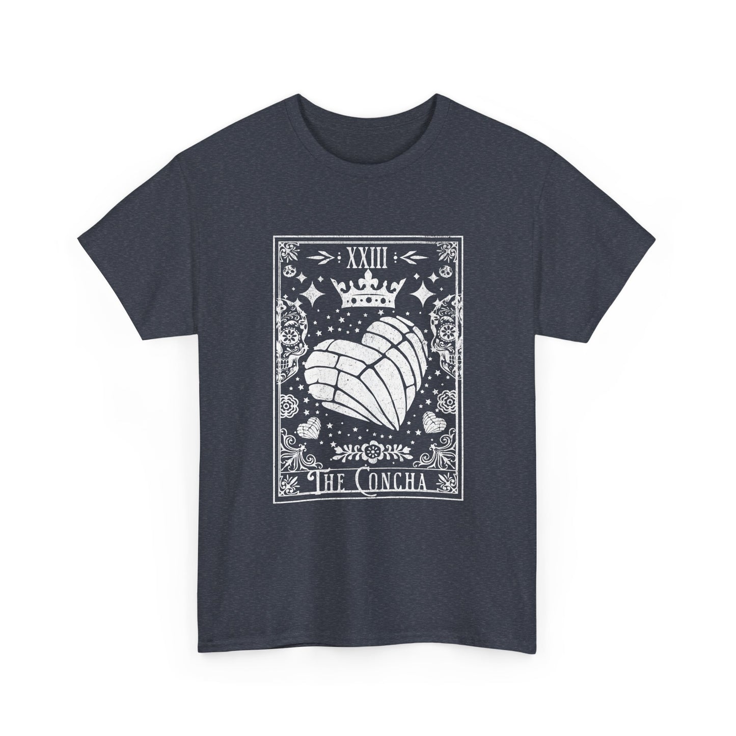 La Concha Tarot Card Tee | Shell Illustration, XIII Symbol, Occult Floral Design