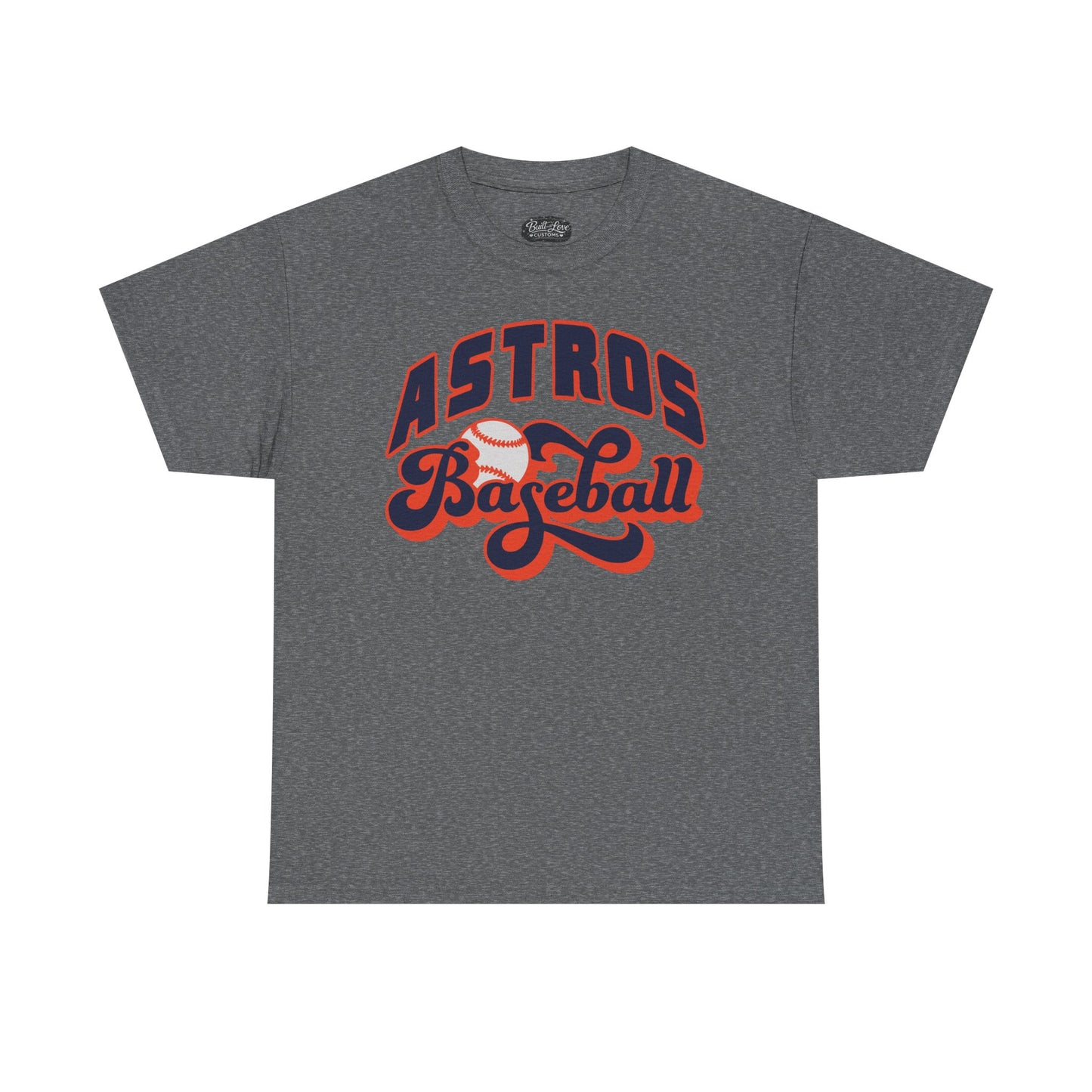 Astros Baseball Tee | Retro Script Sports Shirt