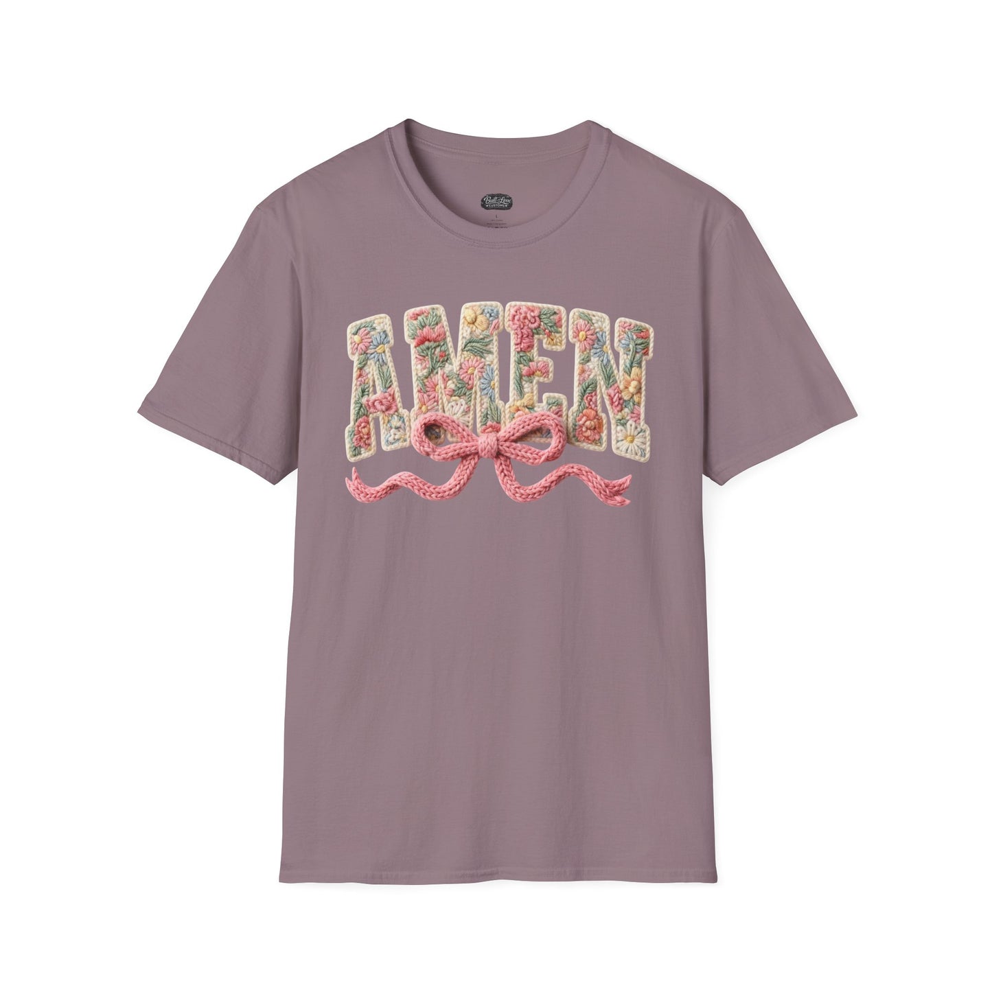 Alien Floral Script T-Shirt — Pink Bow Graphic Tee