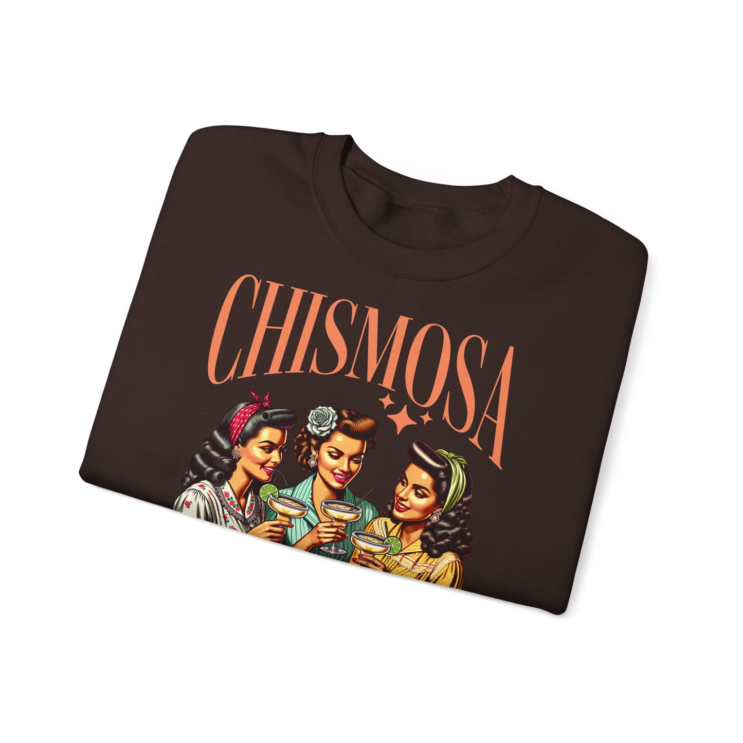 Chismosa Social Club Sweatshirt | Retro Women Chatting Graphic