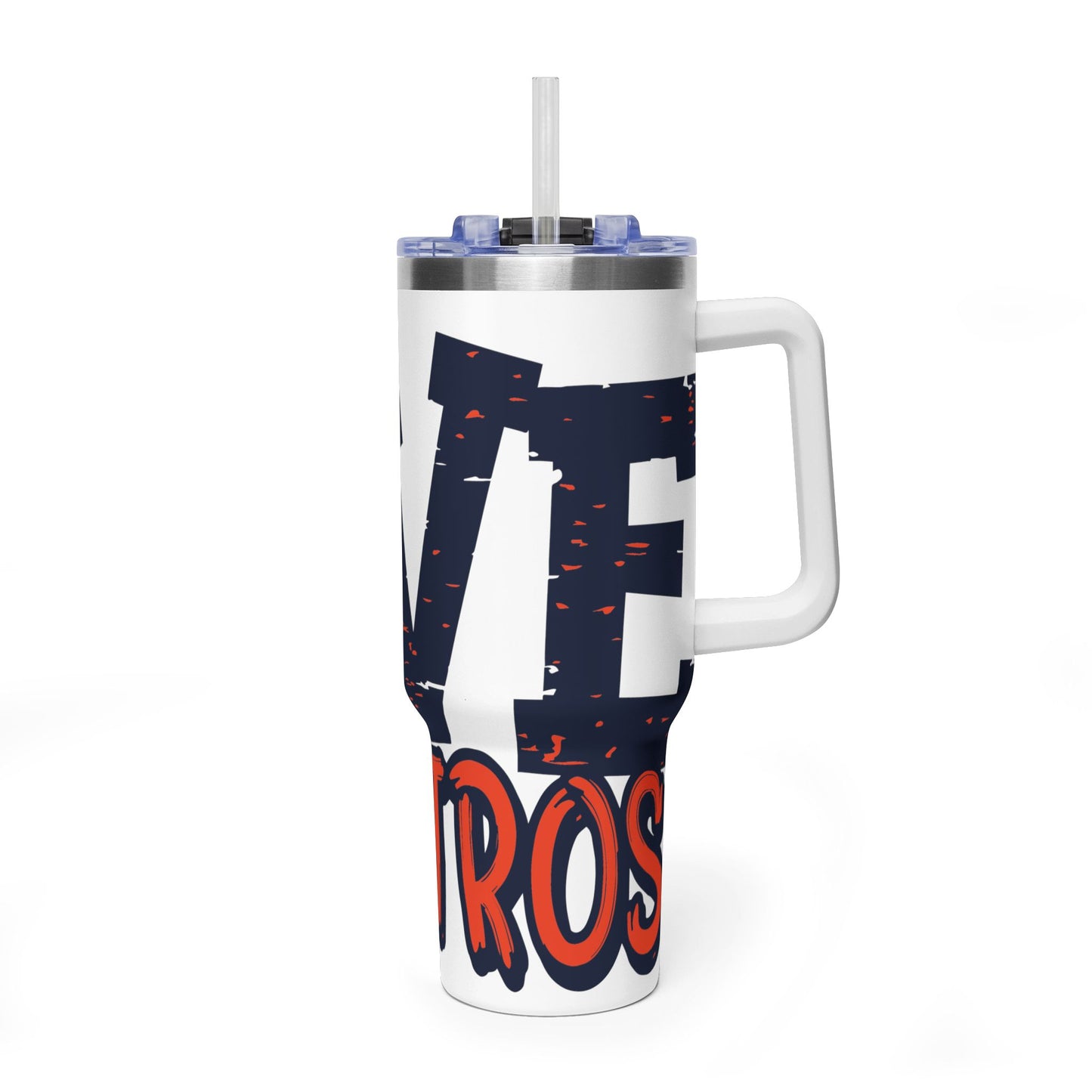 Love Baseball 40oz Tumbler | Softball Heart Baseball Design