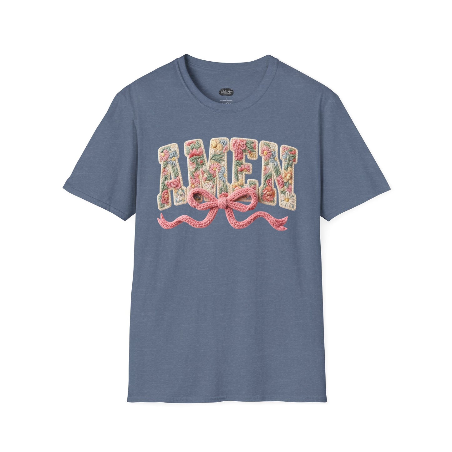 Alien Floral Script T-Shirt — Pink Bow Graphic Tee