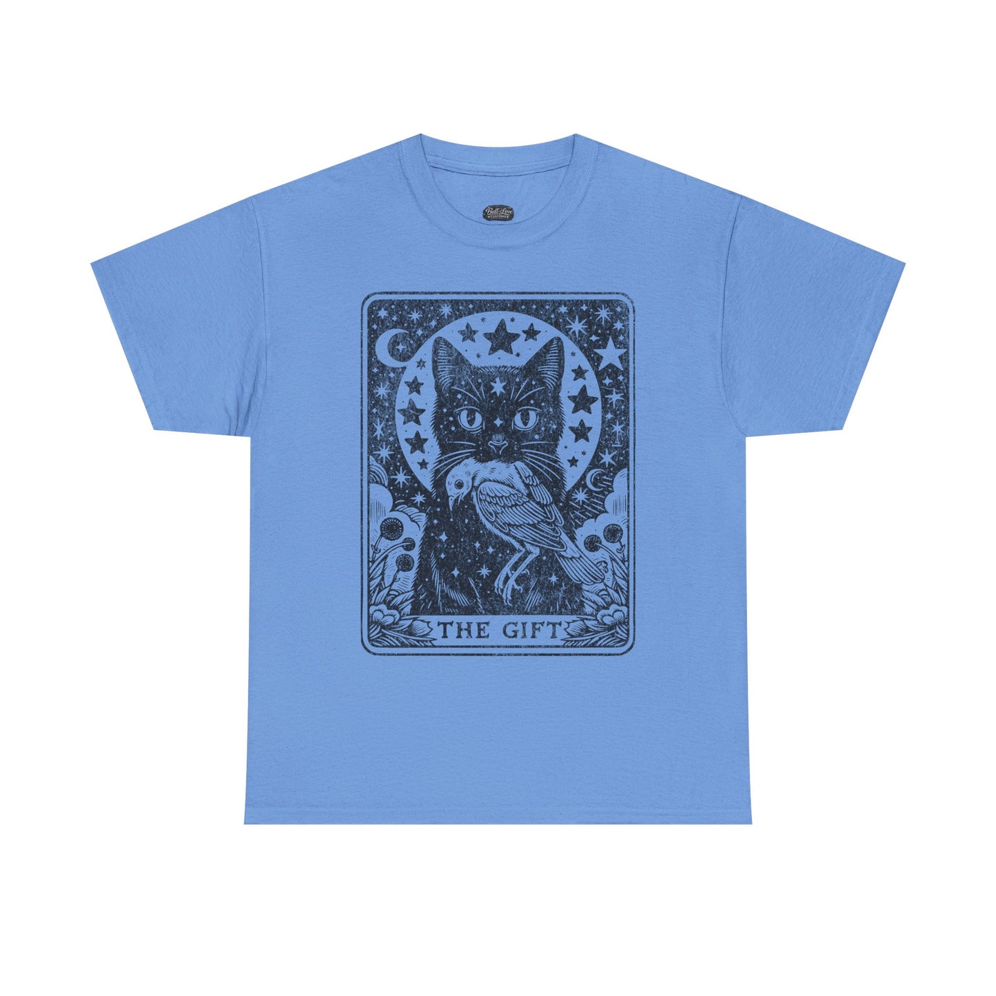 Tarot Cat with Bird T-Shirt | The Gift tarot card illustration