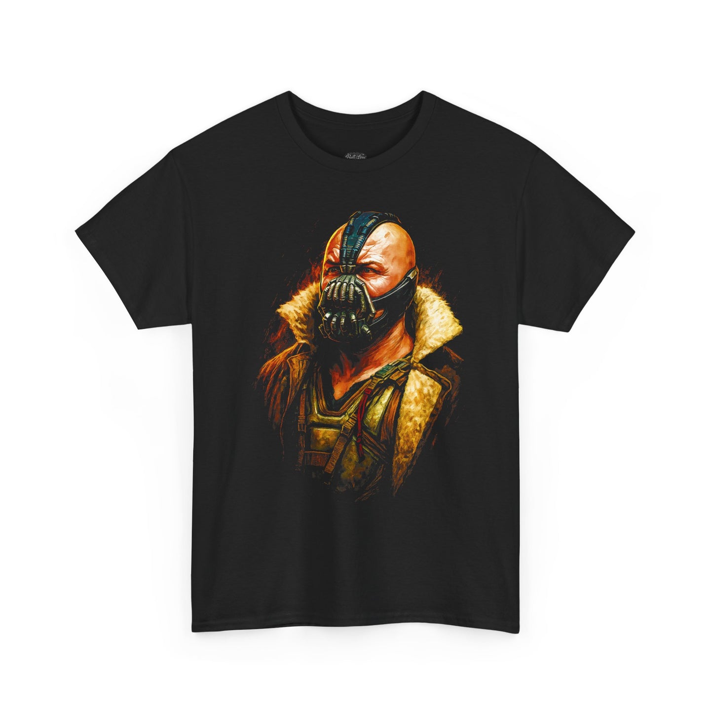 Bane Mask Portrait T-Shirt | Dark Villain Illustration, Movie-Inspired Tee