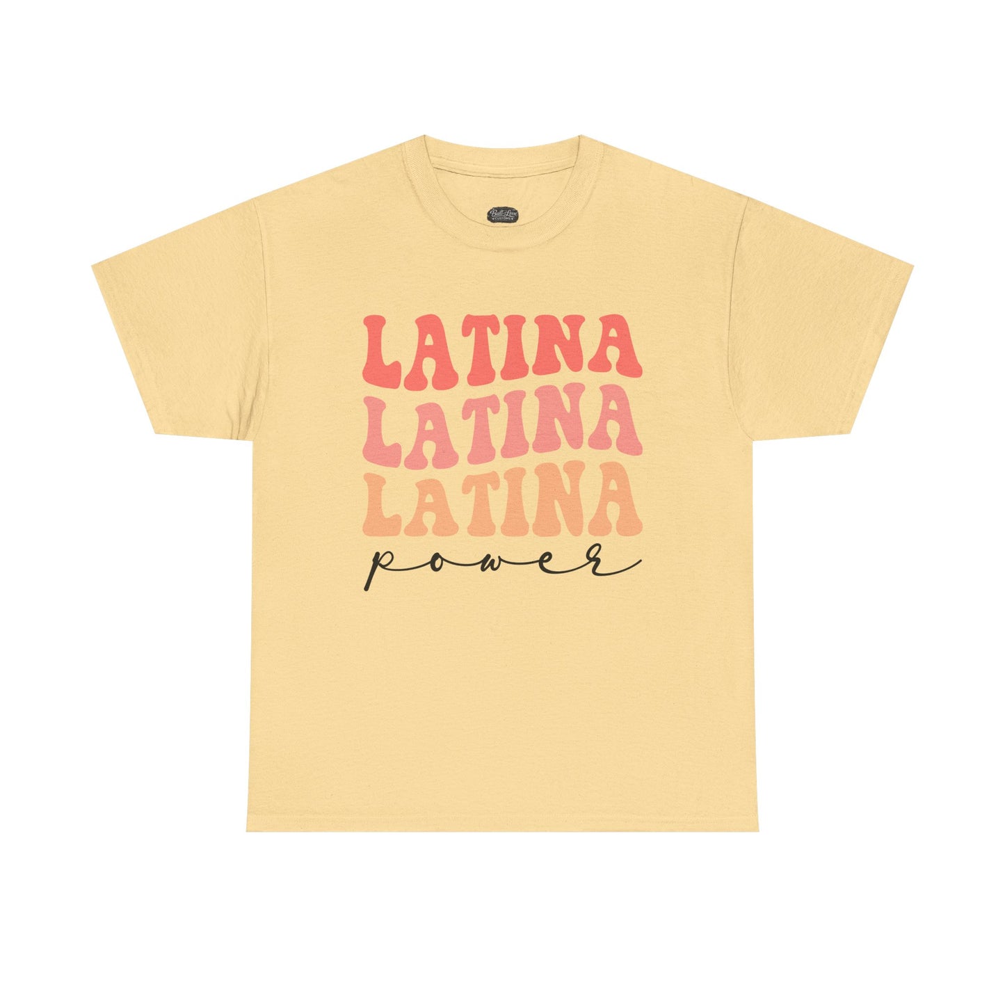 Latina Power tee | Latina Typography Shirt, Retro Script Design