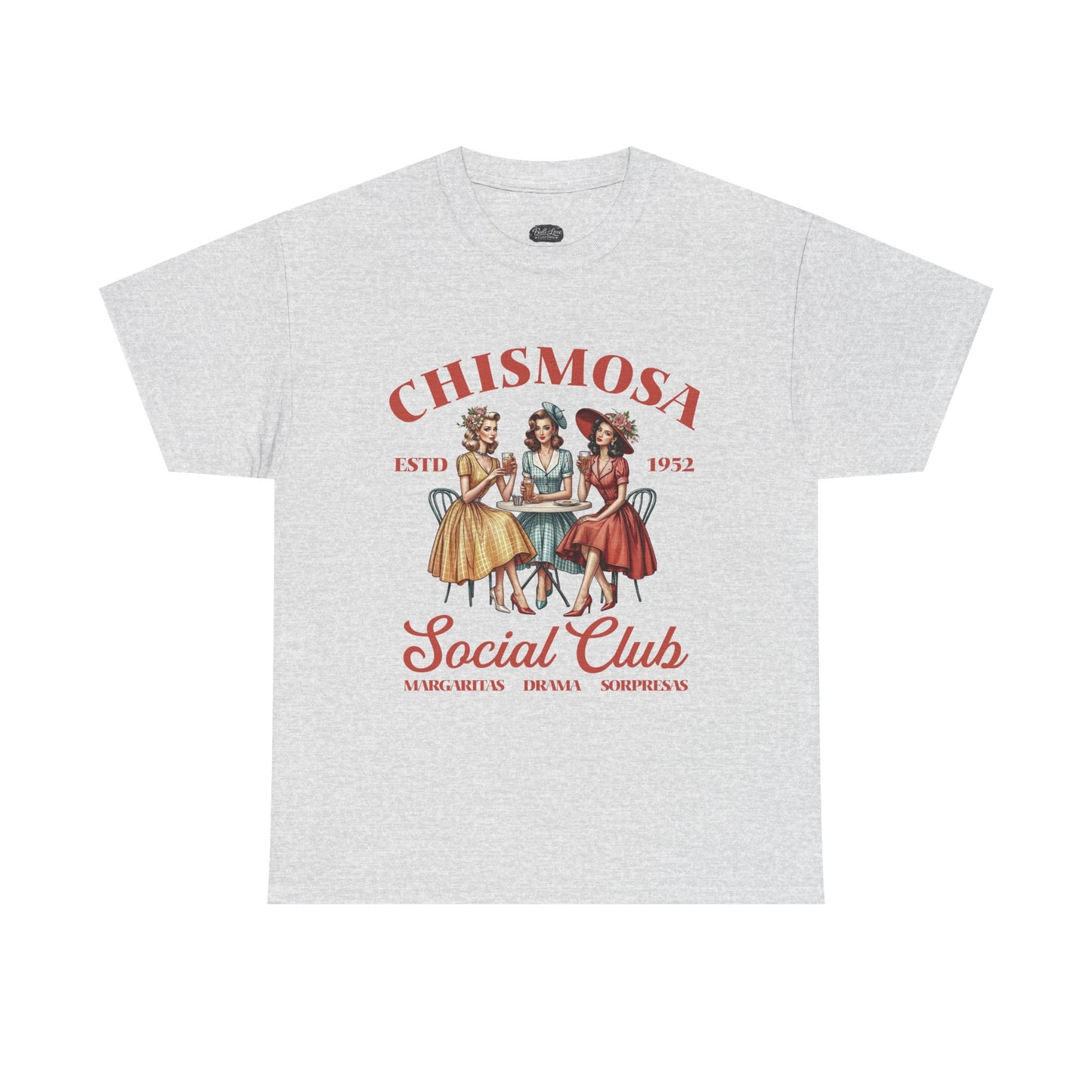 Chismosa Social Club Tee | Retro Ladies Gossip Graphic Shirt