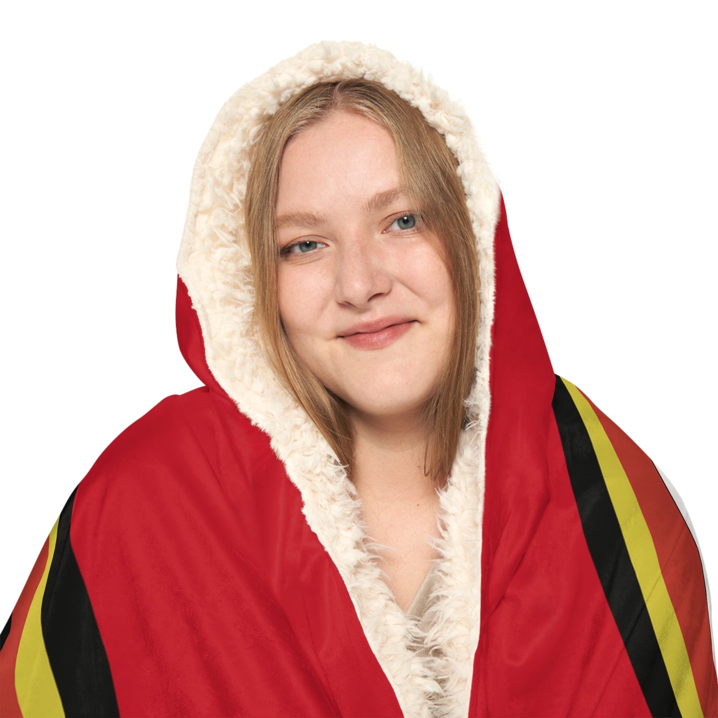 SF Oval Logo Snuggle Blanket | Red Hooded Throw