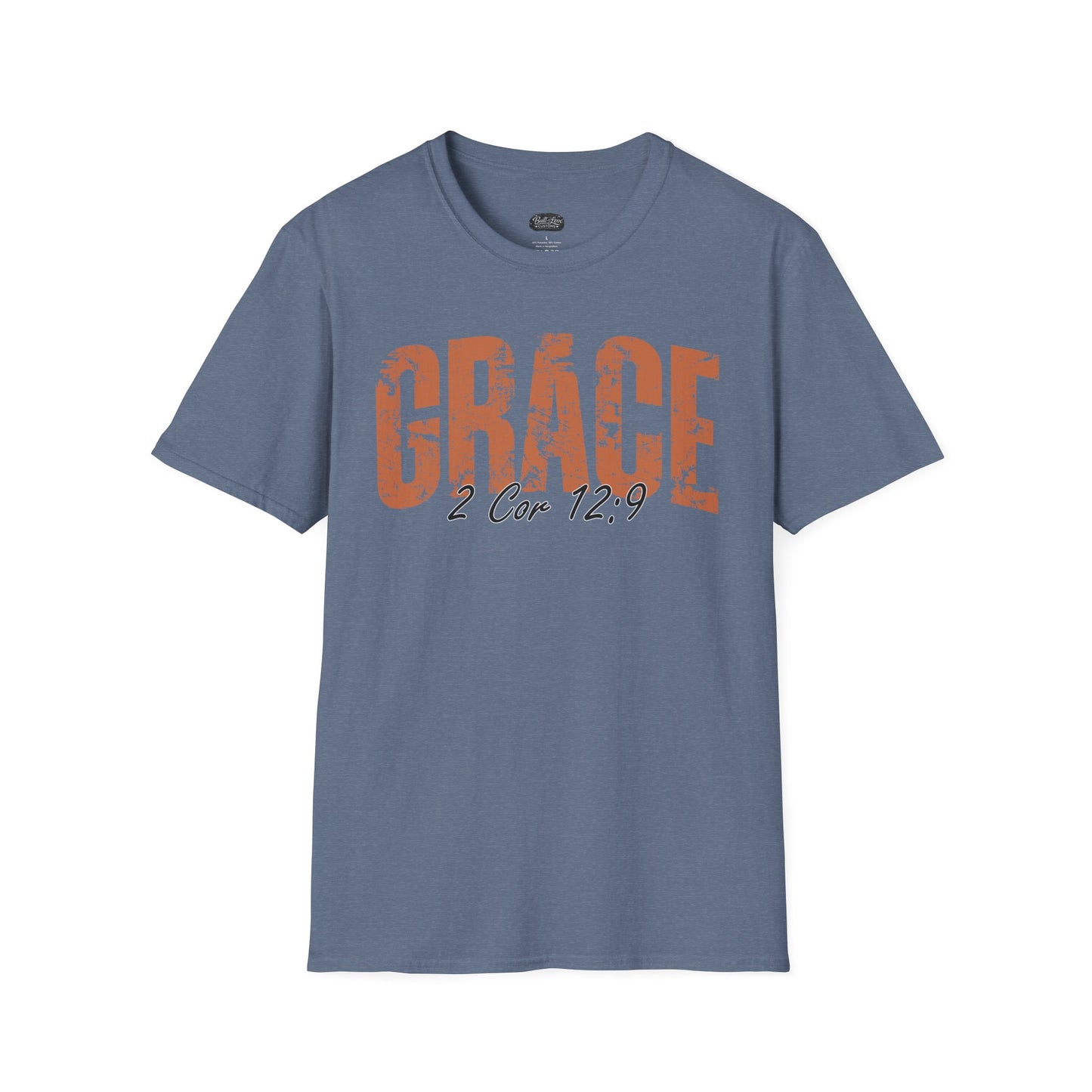 Grace 2 Cor 12:9 T-Shirt | Christian scripture faith tee