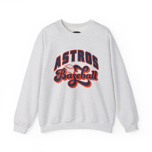 Astros Baseball Crewneck Sweatshirt | Team Logo Sports Apparel