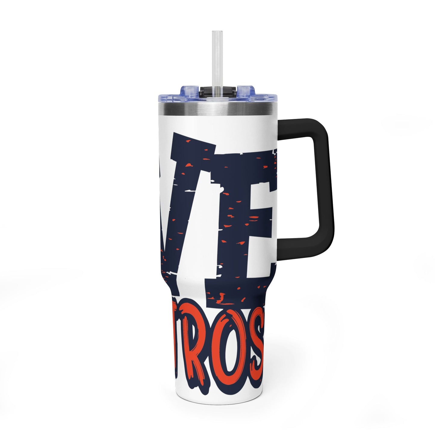 Love Baseball 40oz Tumbler | Softball Heart Baseball Design