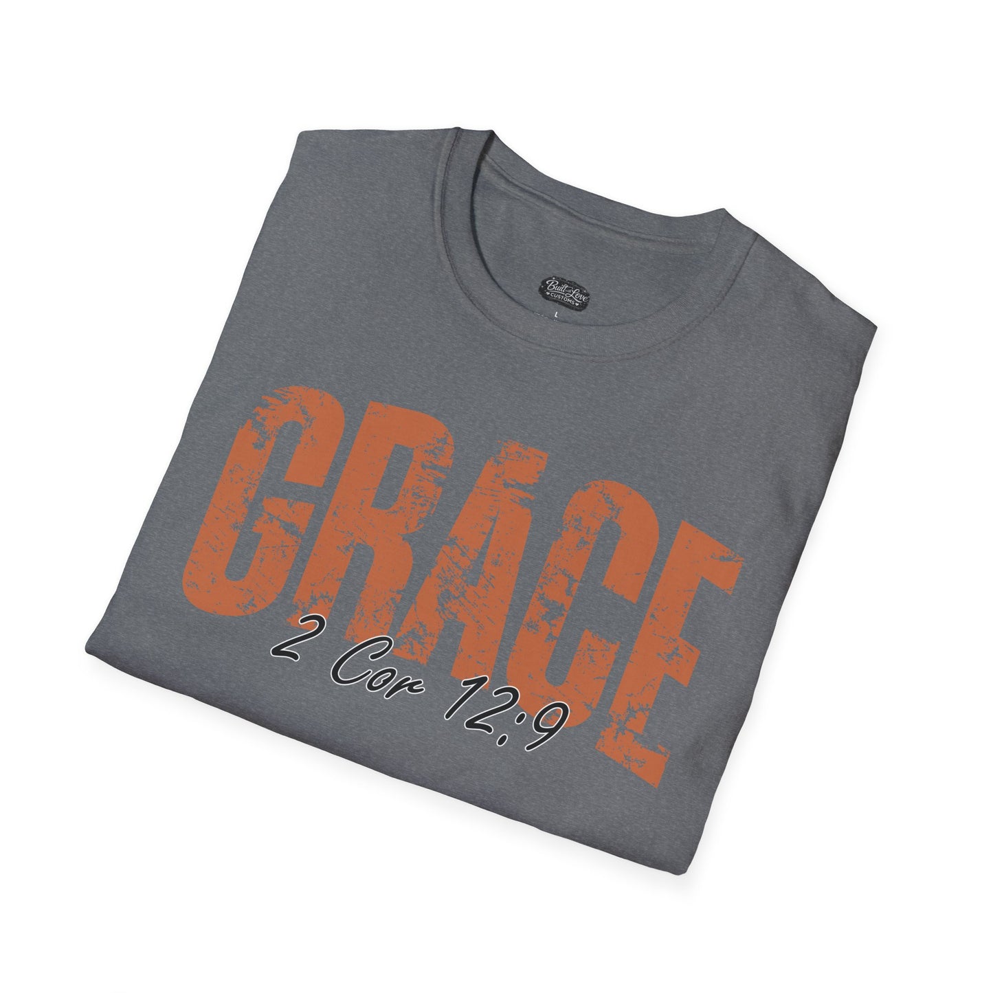 Grace 2 Cor 12:9 T-Shirt | Christian scripture faith tee