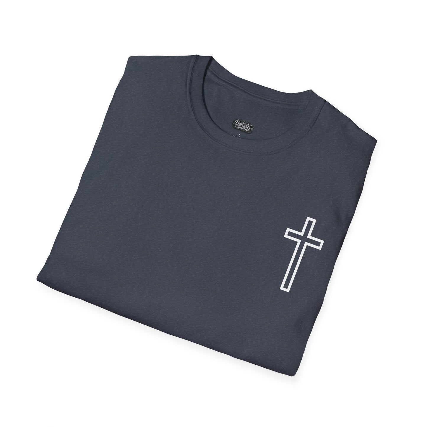 Blessed Through the Storm Christian T-Shirt — Women’s Faith Cross Tee
