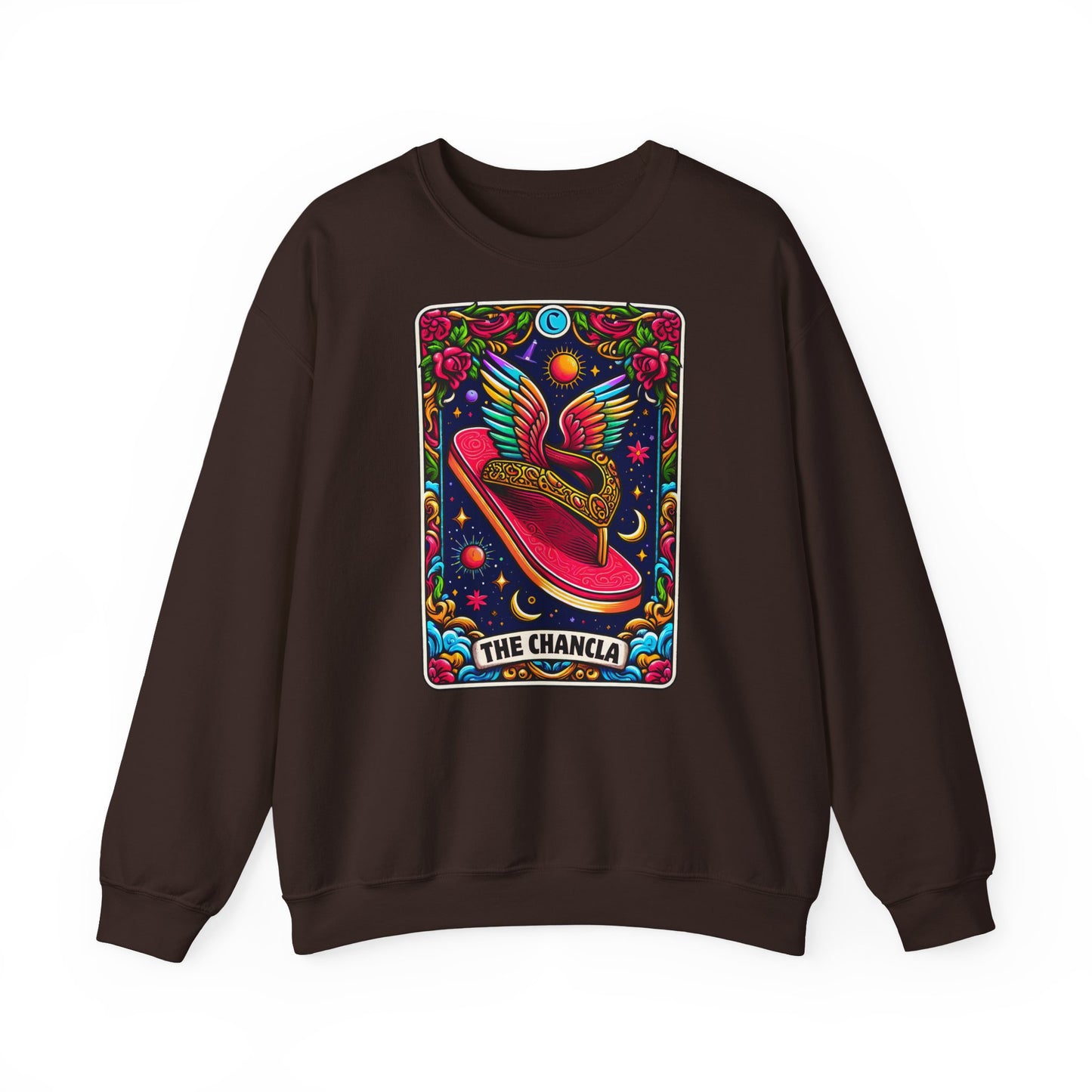 Winged Sombrero Sweatshirt | Lotería Style Mexican Card Art