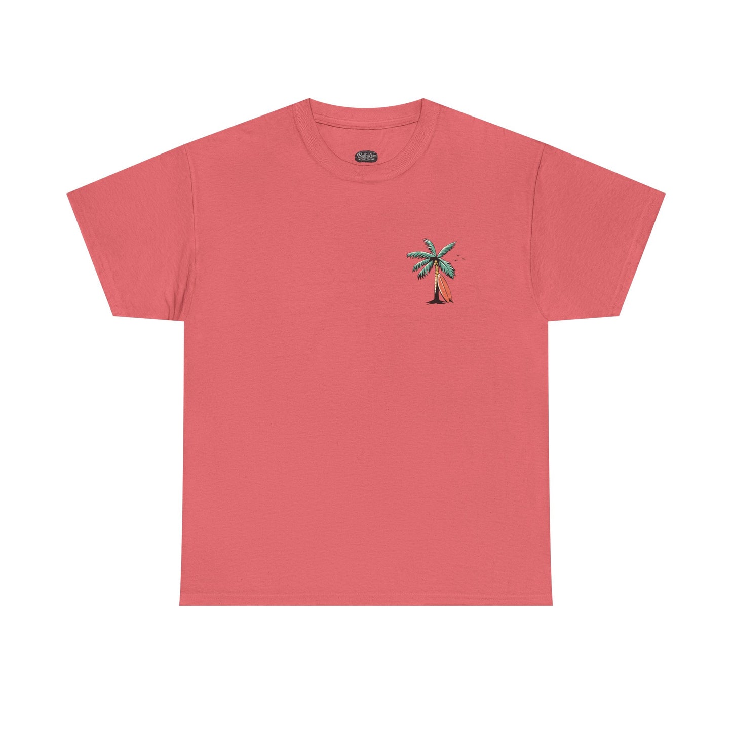T-Shirt — "Even the Wind and Waves Obey Him" Palm Tree Surf Christian Tee