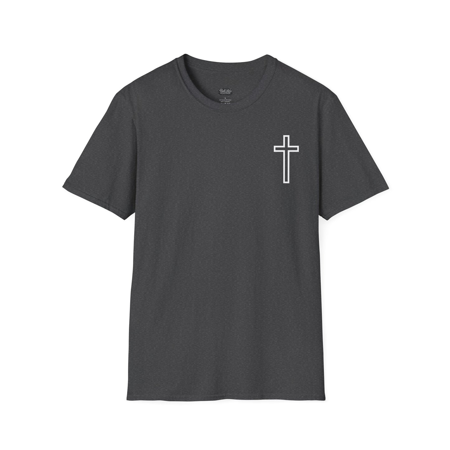 Blessed Through the Storm Christian T-Shirt — Women’s Faith Cross Tee