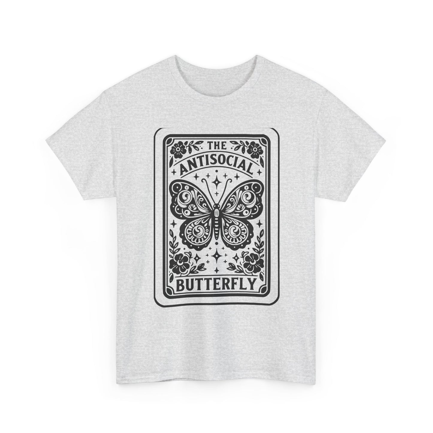 Antisocial Butterfly T-Shirt | Decorative Butterfly Illustration