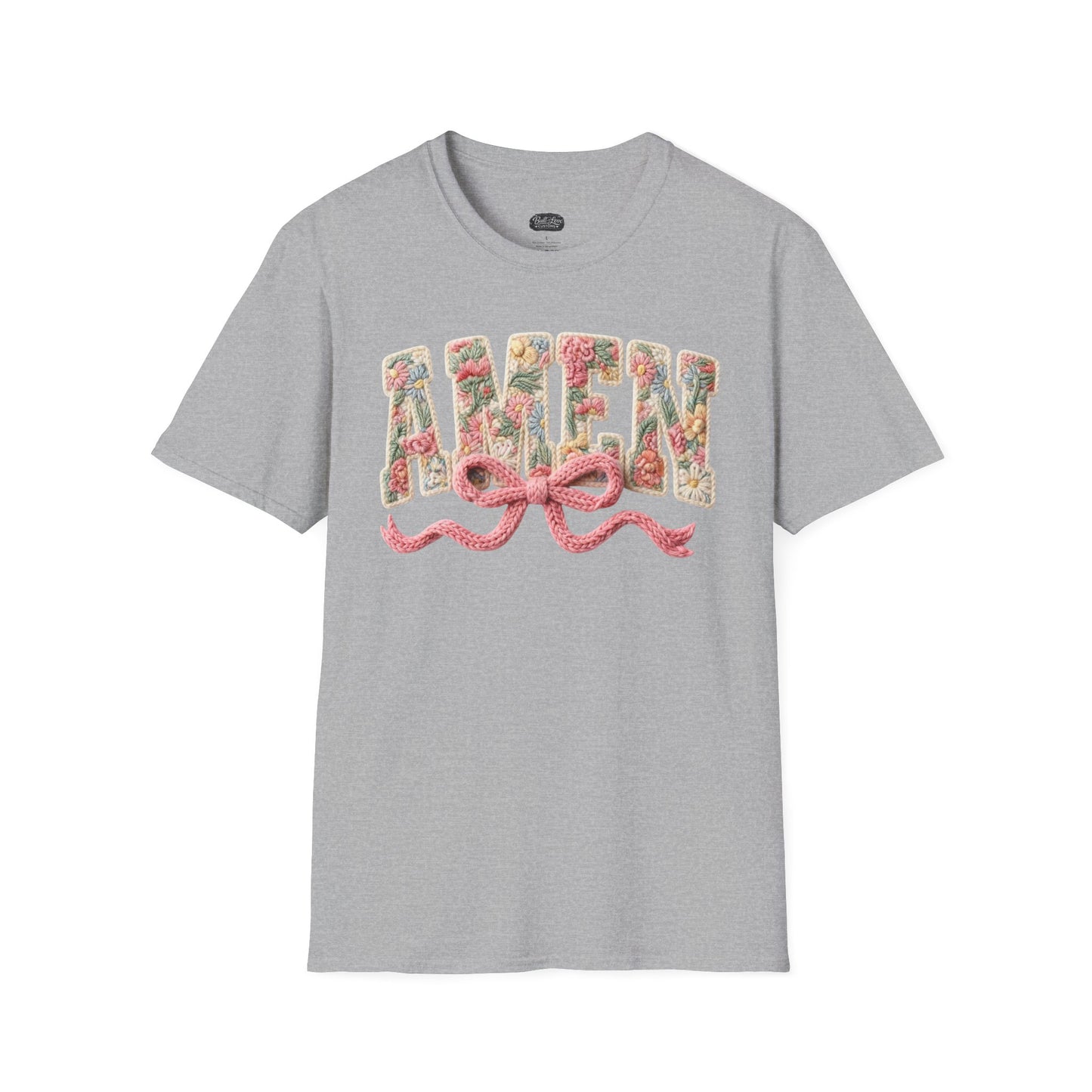 Alien Floral Script T-Shirt — Pink Bow Graphic Tee