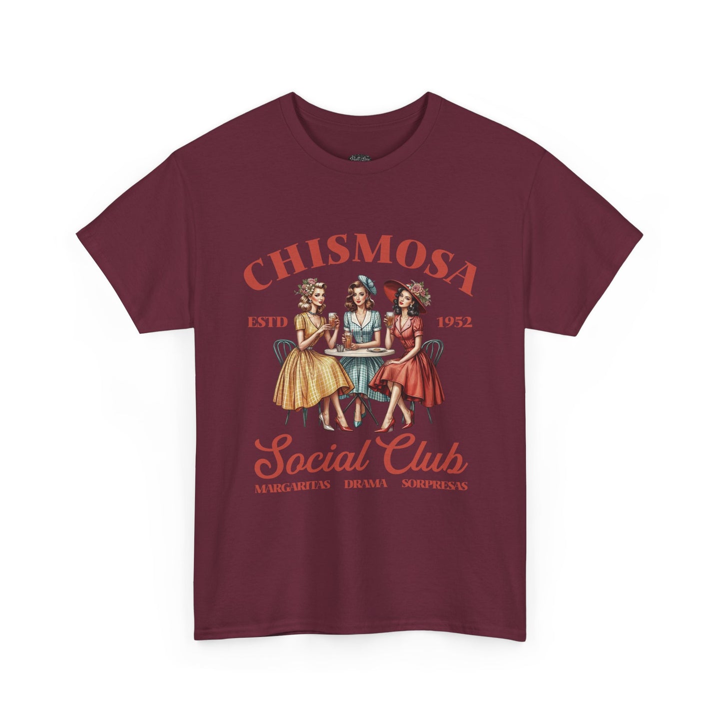 Chismosa Social Club Tee | Retro Ladies Gossip Graphic Shirt