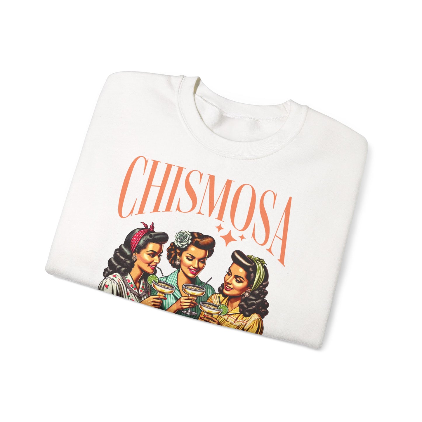 Chismosa Social Club Sweatshirt | Retro Women Chatting Graphic