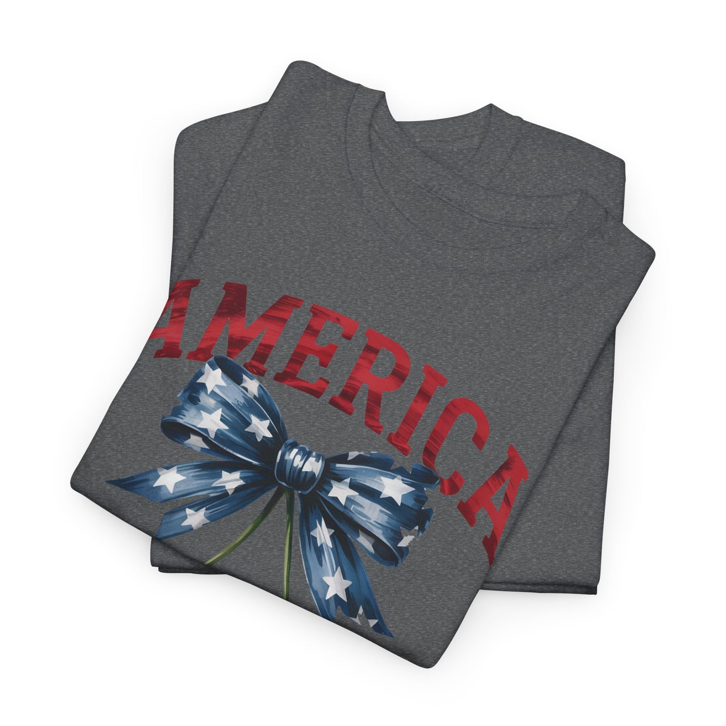 America Cherry Graphic Tee — Patriotic 4th of July Shirt