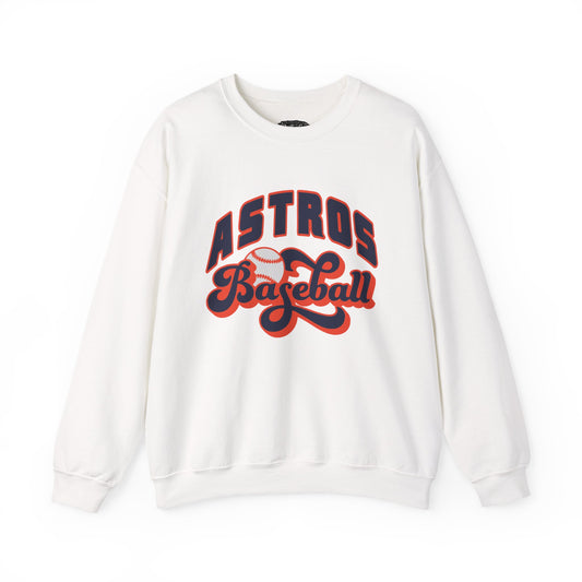 Astros Baseball Crewneck Sweatshirt | Team Logo Sports Apparel