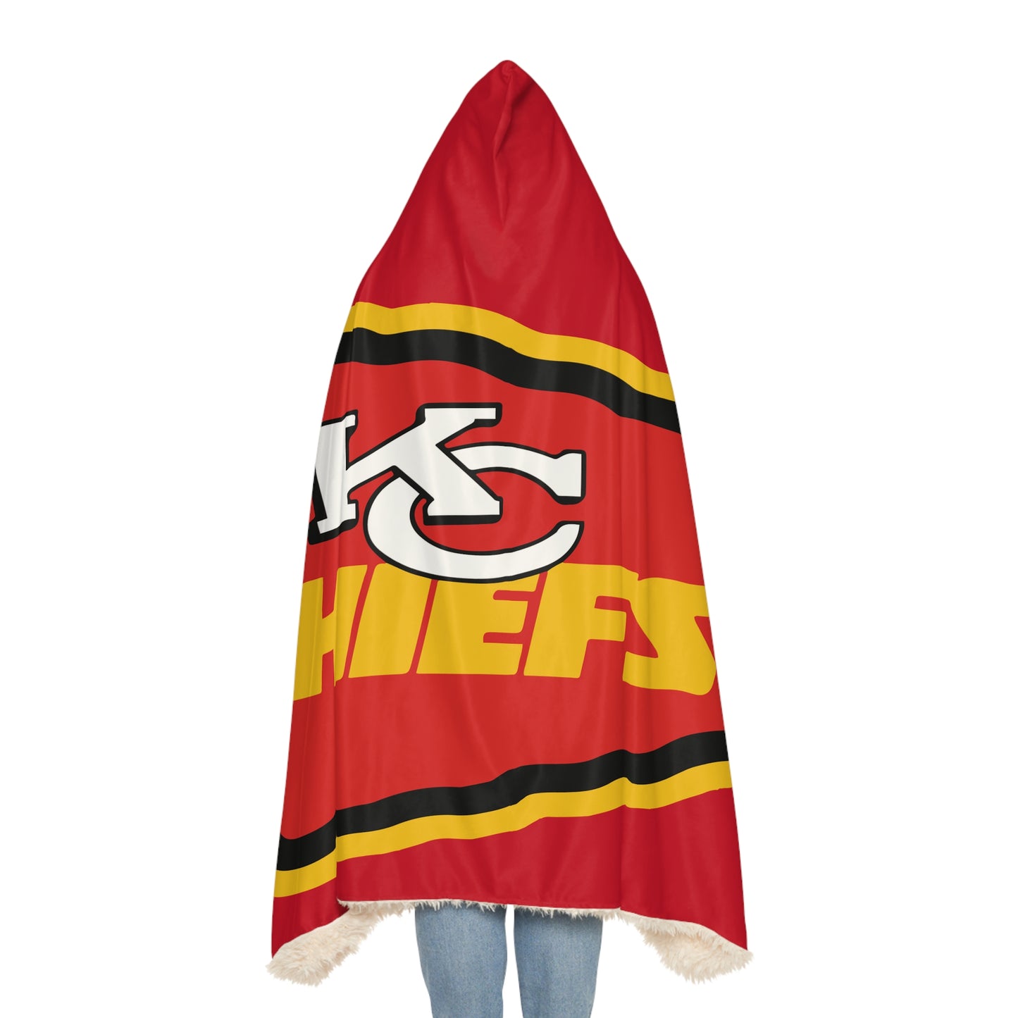 Kansas City Chiefs Blanket | Hooded Throw, NFL Team Logo Red