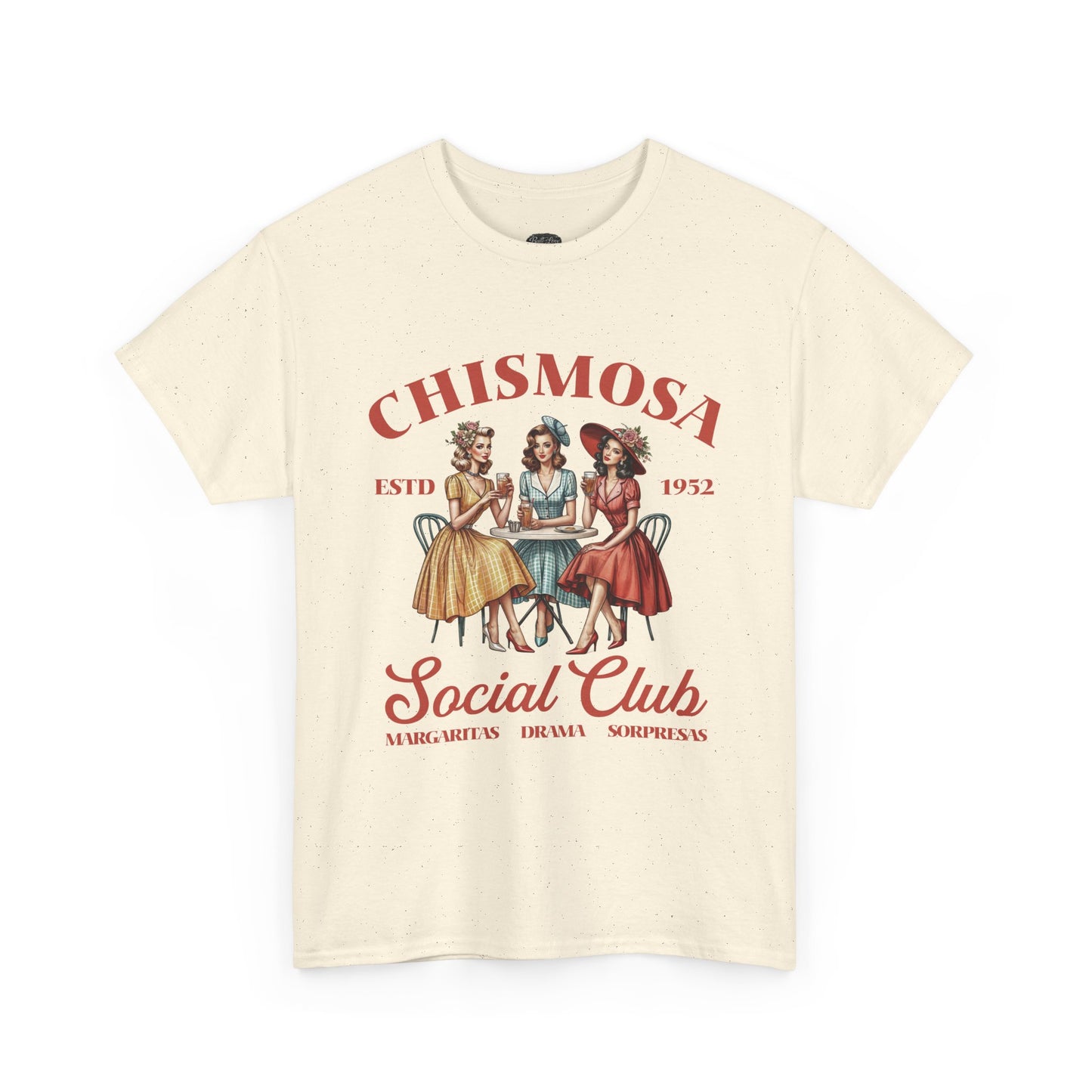 Chismosa Social Club Tee | Retro Ladies Gossip Graphic Shirt