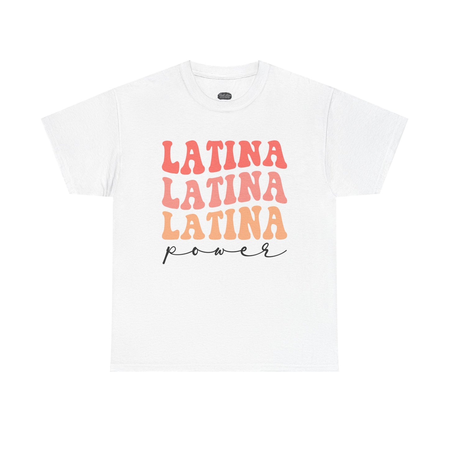 Latina Power tee | Latina Typography Shirt, Retro Script Design