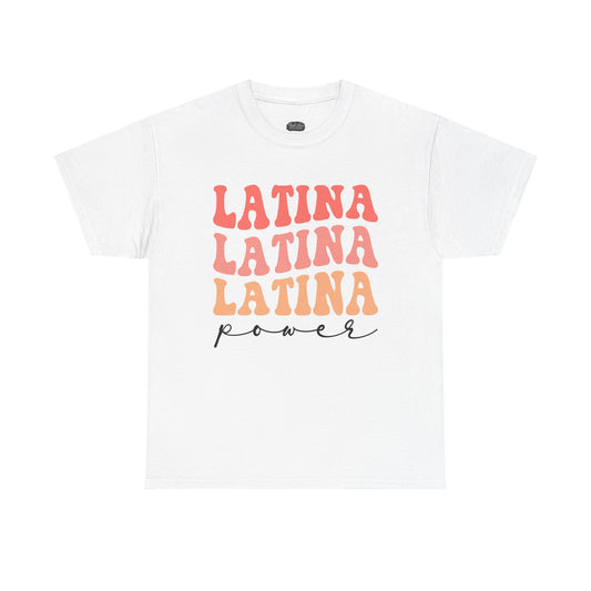 Latina Power tee | Latina Typography Shirt, Retro Script Design