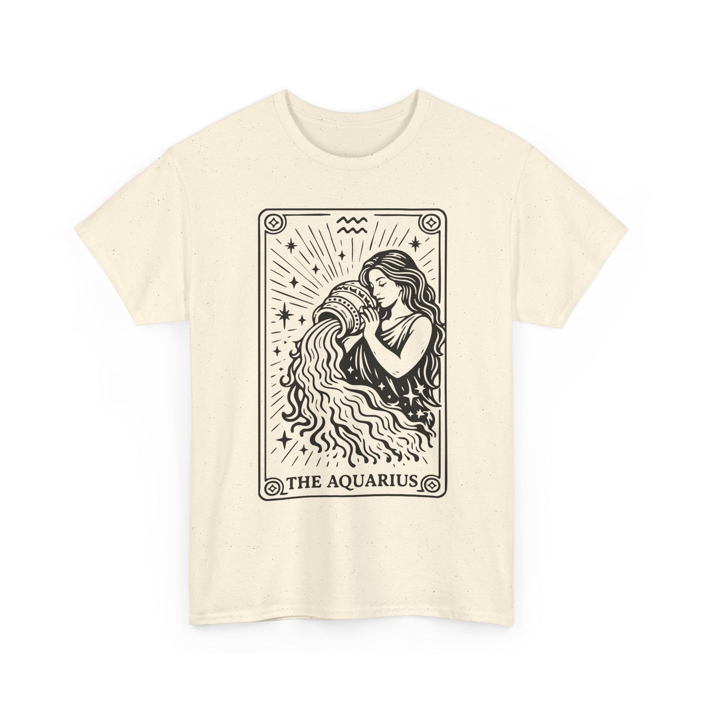 Aquarius Water Bearer tee | Zodiac astrology shirt, The Aquarius tarot design
