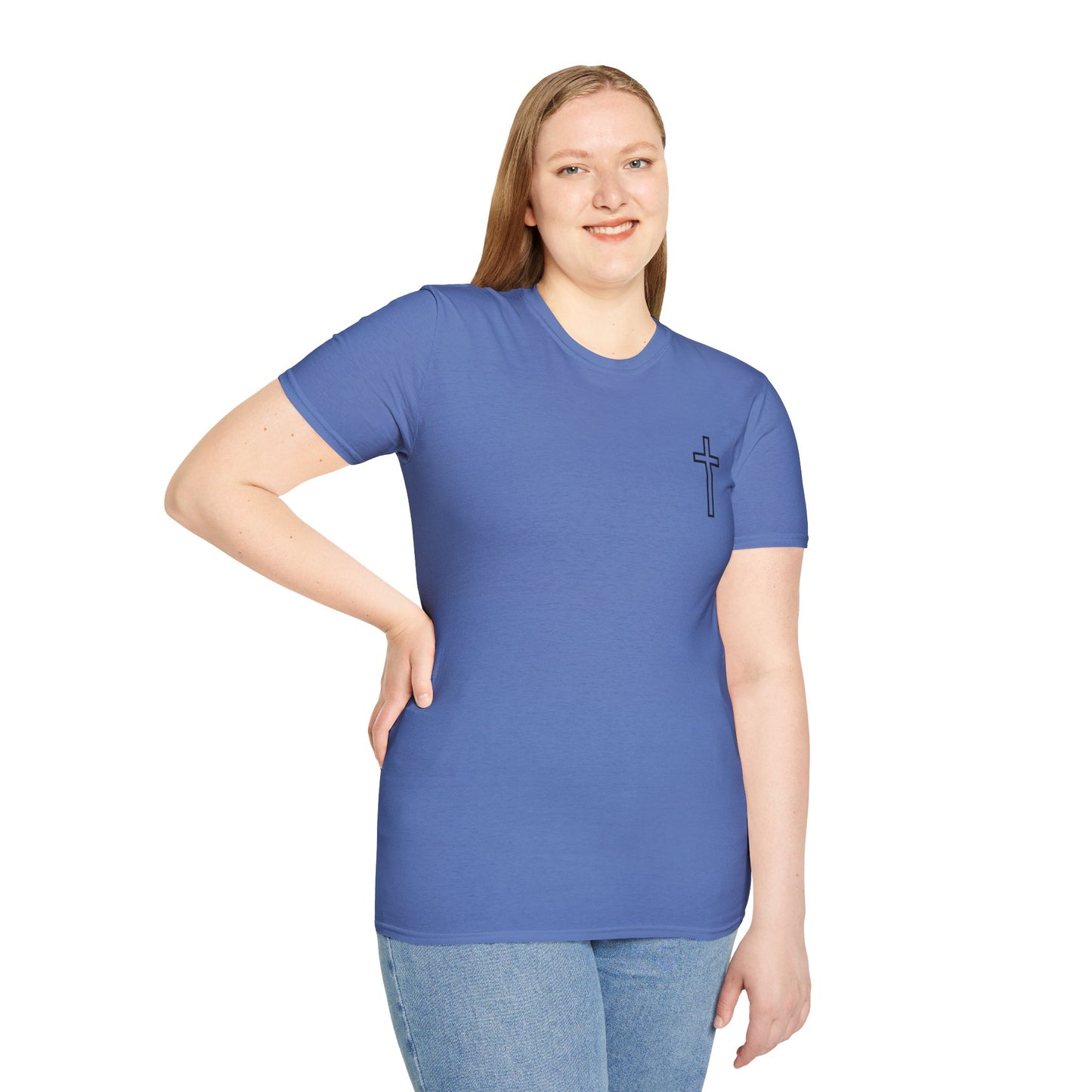 Blessed Who Stand T-Shirt — "Blessed is the woman who stood in faith through the storm" Christian Tee
