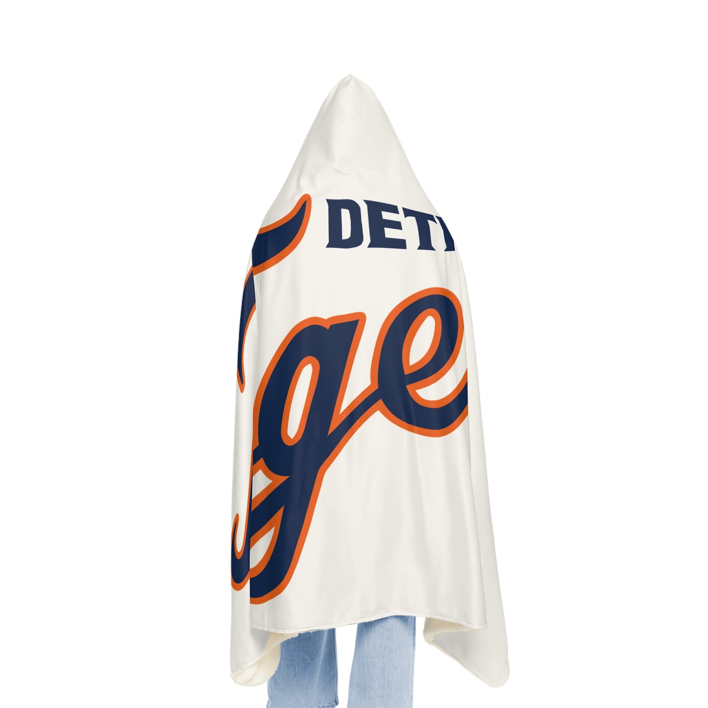 Detroit Tigers Snuggle Blanket | Sports Team Hooded Throw, MLB Fan Cozy Throw