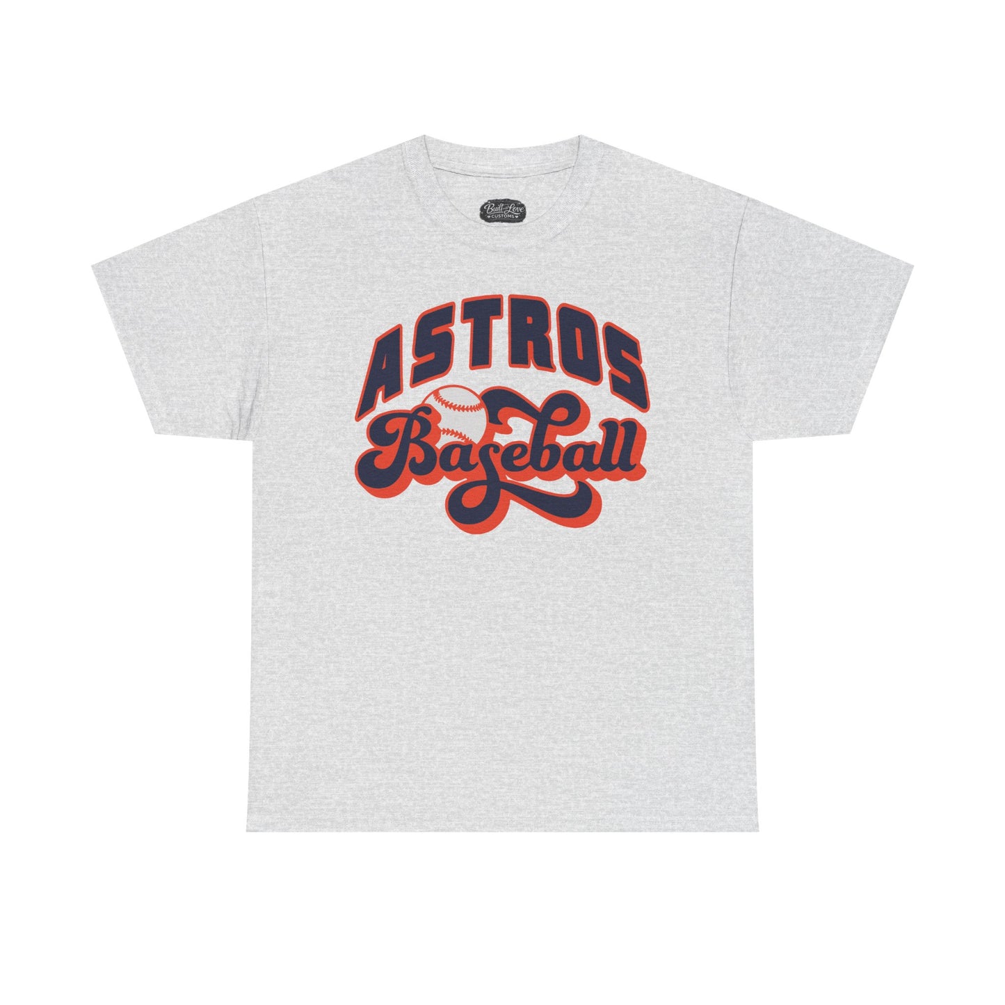 Astros Baseball Tee | Retro Script Sports Shirt