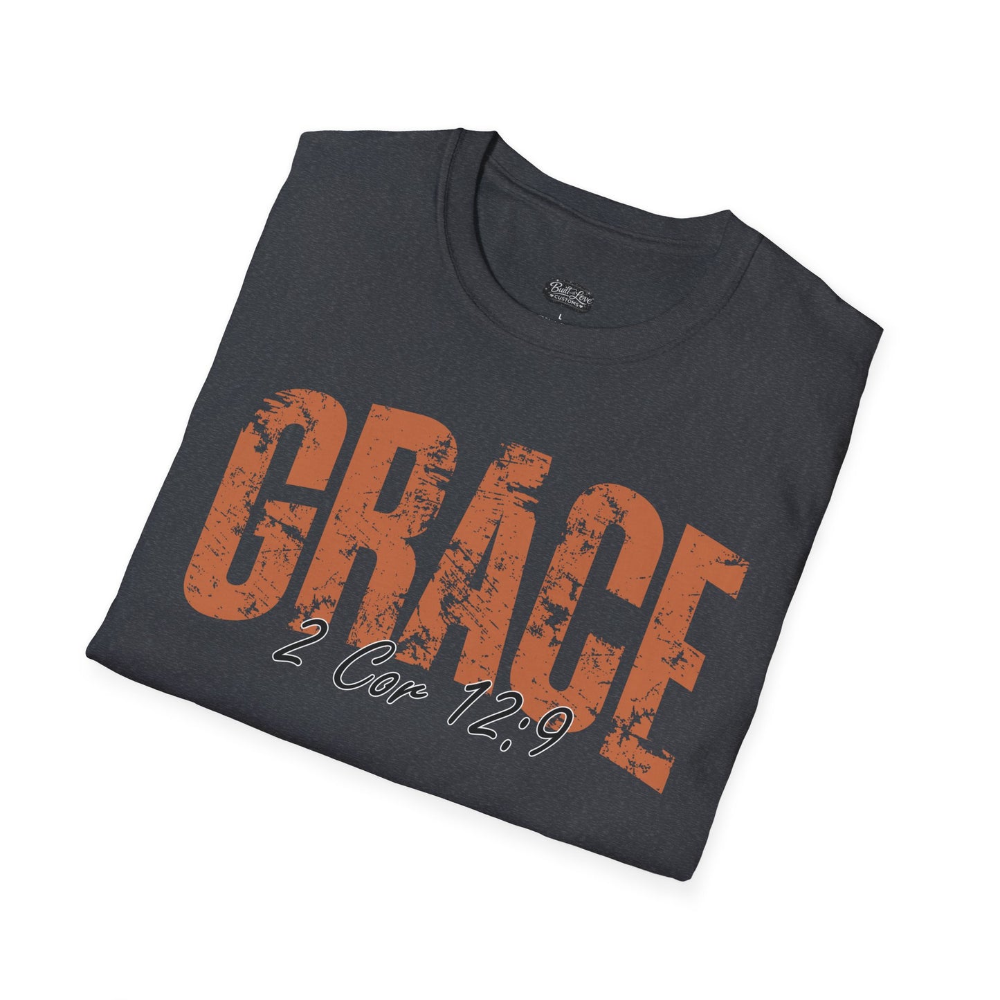 Grace 2 Cor 12:9 T-Shirt | Christian scripture faith tee